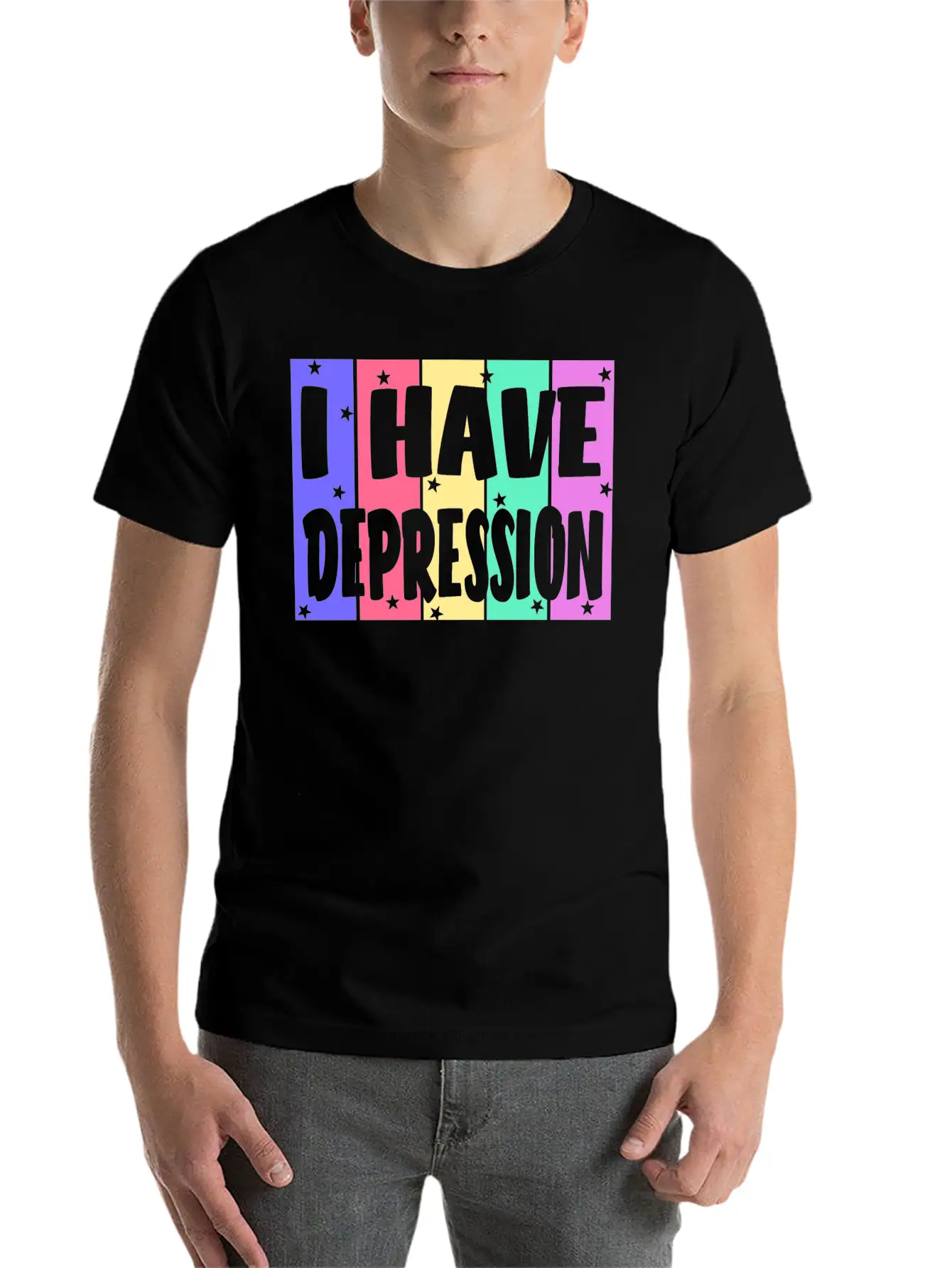 I Have Depression Basic Graphic T-Shirt – Daily Comfort In Soft Cotton
