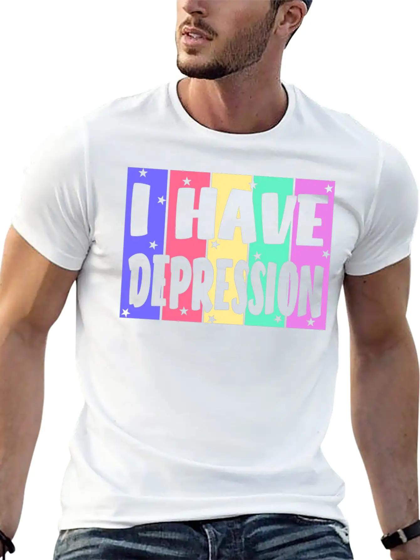 I Have Depression Basic Graphic T-Shirt – Daily Comfort In Soft Cotton