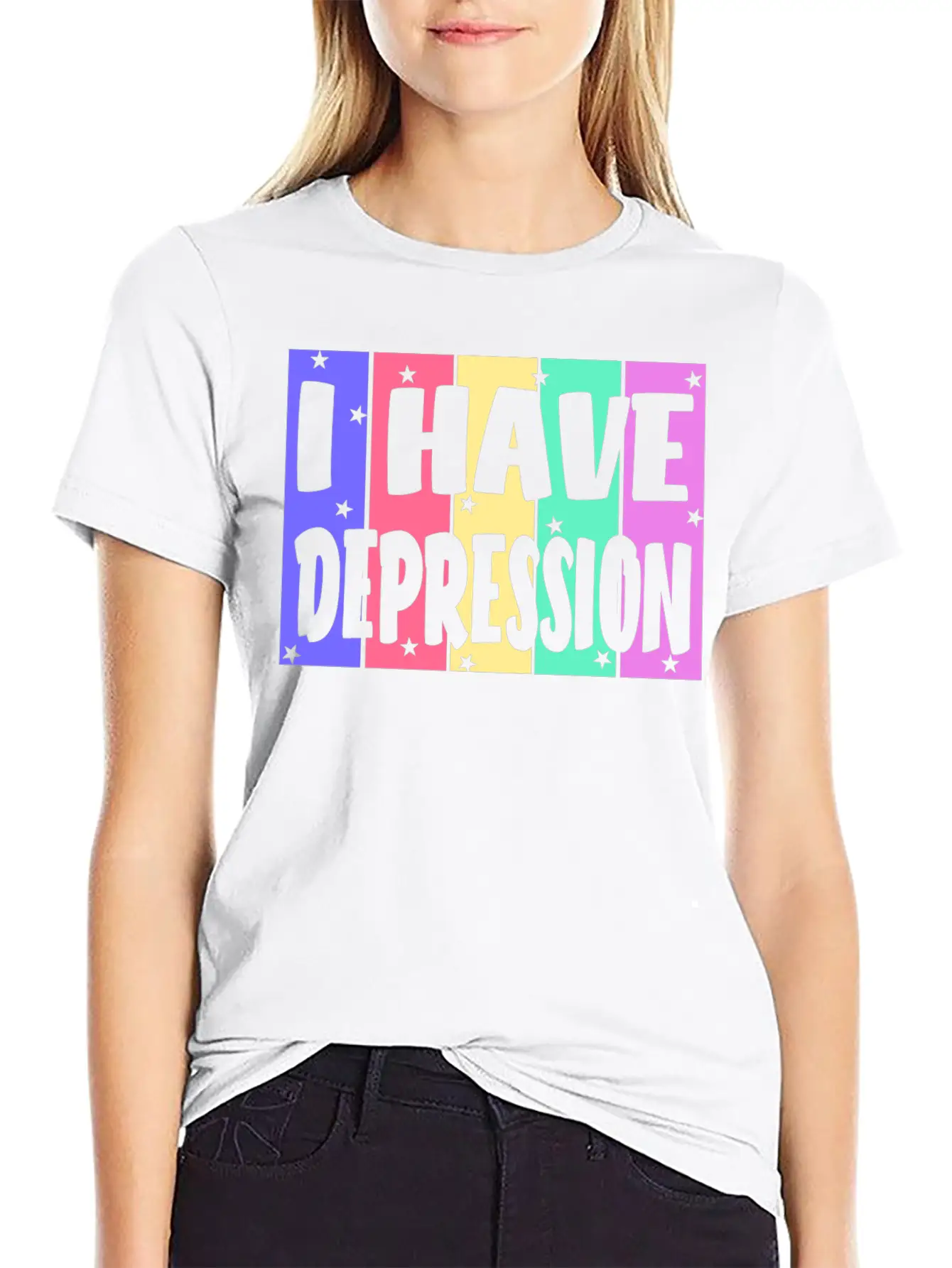 I Have Depression Basic Graphic T-Shirt – Daily Comfort In Soft Cotton
