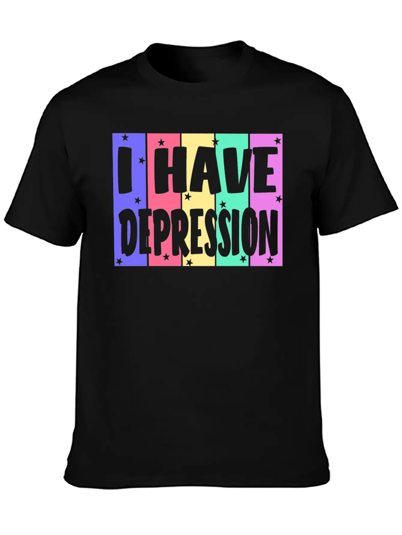 I Have Depression Basic Graphic T-Shirt – Daily Comfort In Soft Cotton