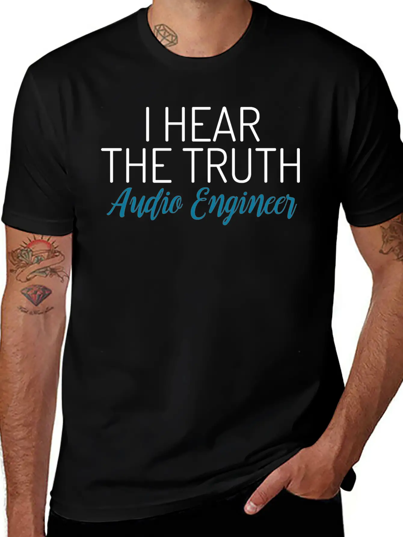 I Hear The Truth Audio Engineer Sound Technician A Comfortable Minimalist Graphic Tee – Summer Style Essential
