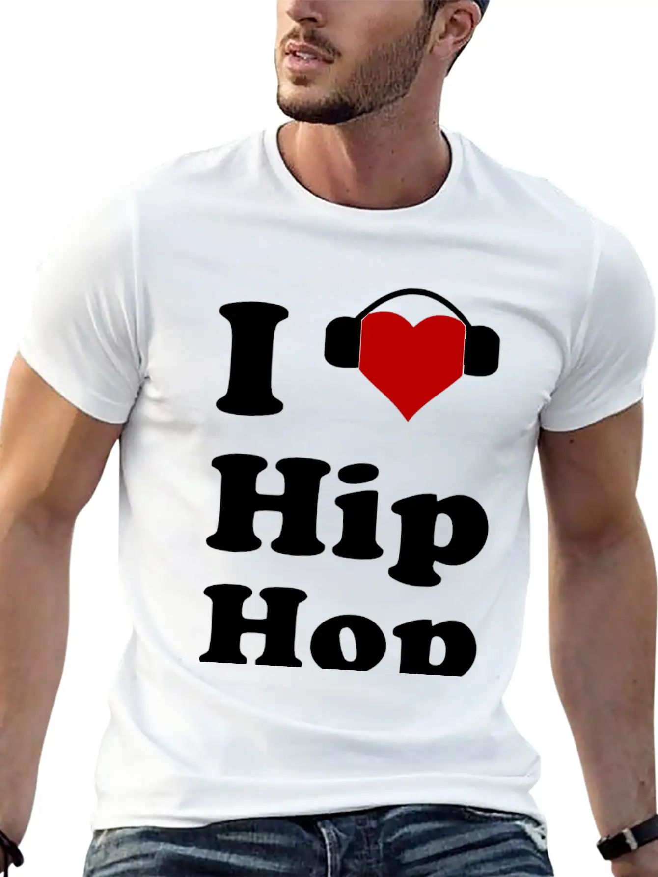 I Heart Love Hip Hop Basic Graphic T-Shirt – Daily Comfort In Soft Cotton
