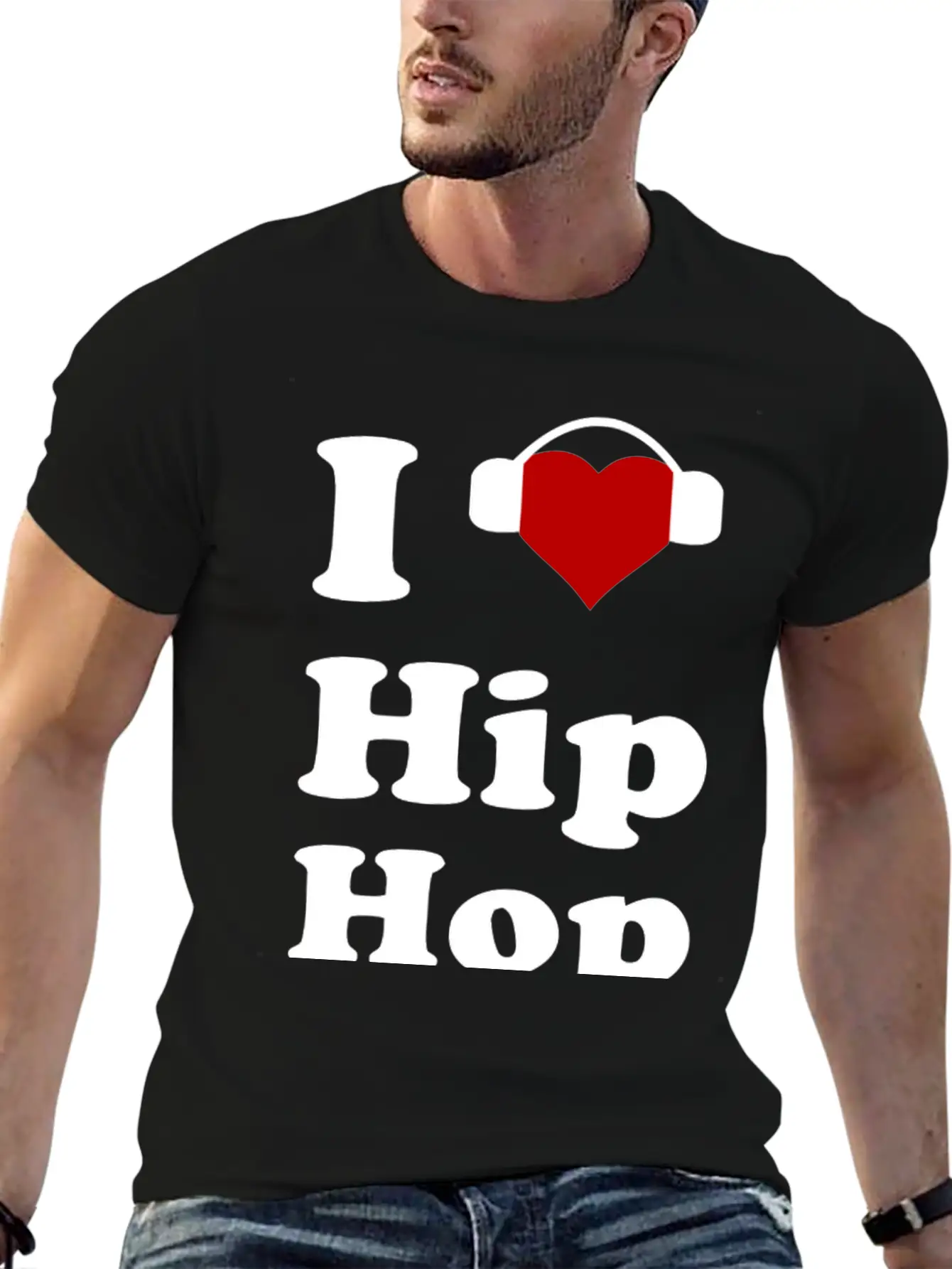I Heart Love Hip Hop Basic Graphic T-Shirt – Daily Comfort In Soft Cotton