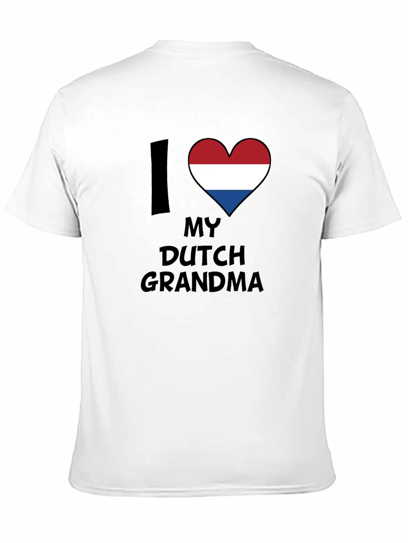 I Heart My Dutch Grandma Comfortable Minimalist Graphic Tee – Summer Style Essential