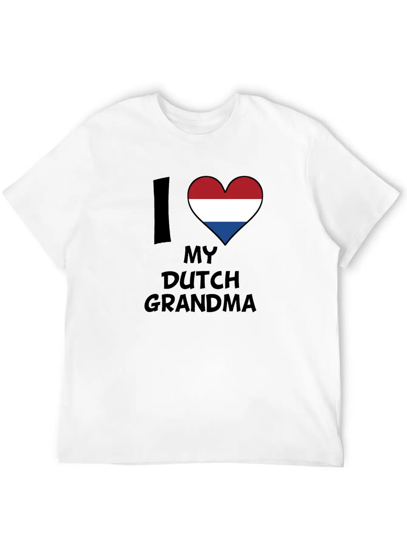 I Heart My Dutch Grandma Comfortable Minimalist Graphic Tee – Summer Style Essential