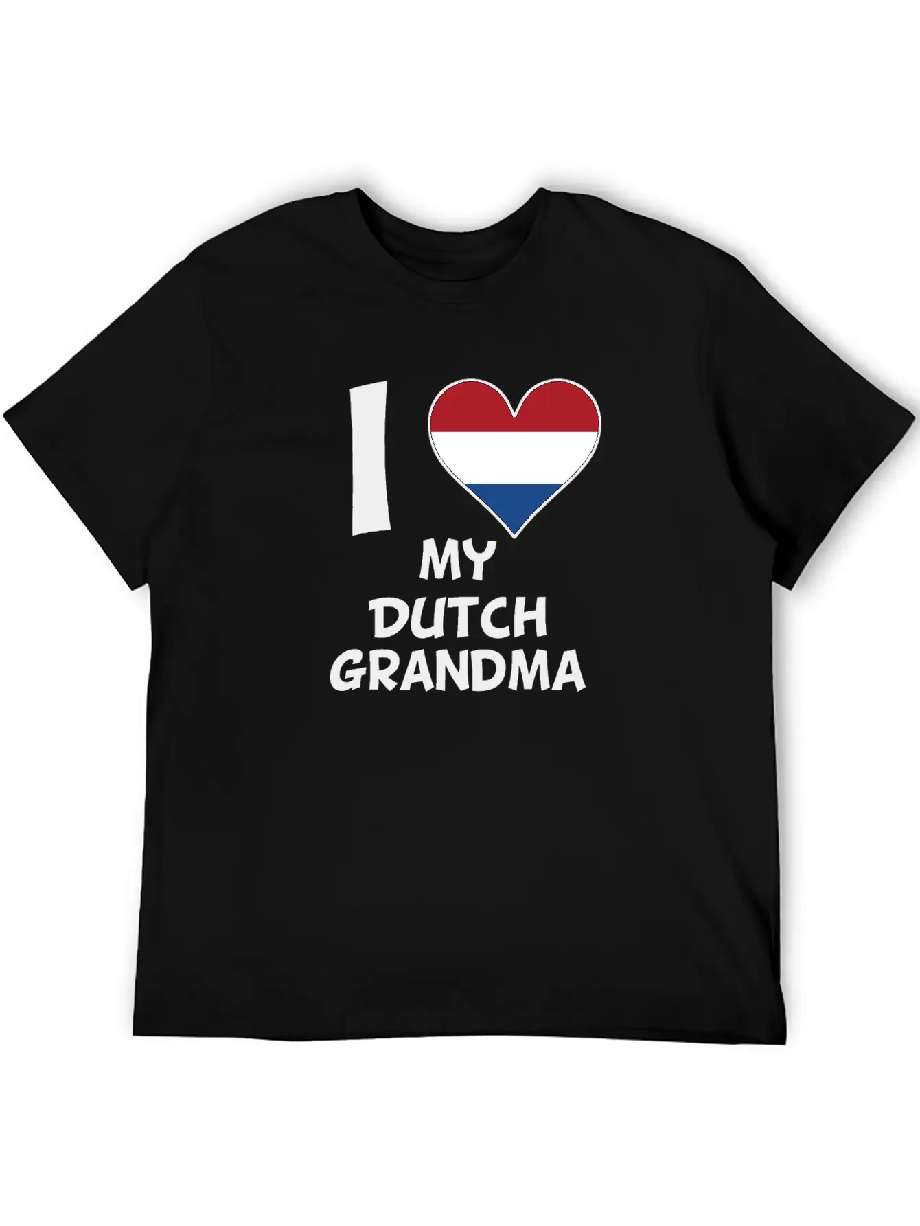 I Heart My Dutch Grandma Comfortable Minimalist Graphic Tee – Summer Style Essential