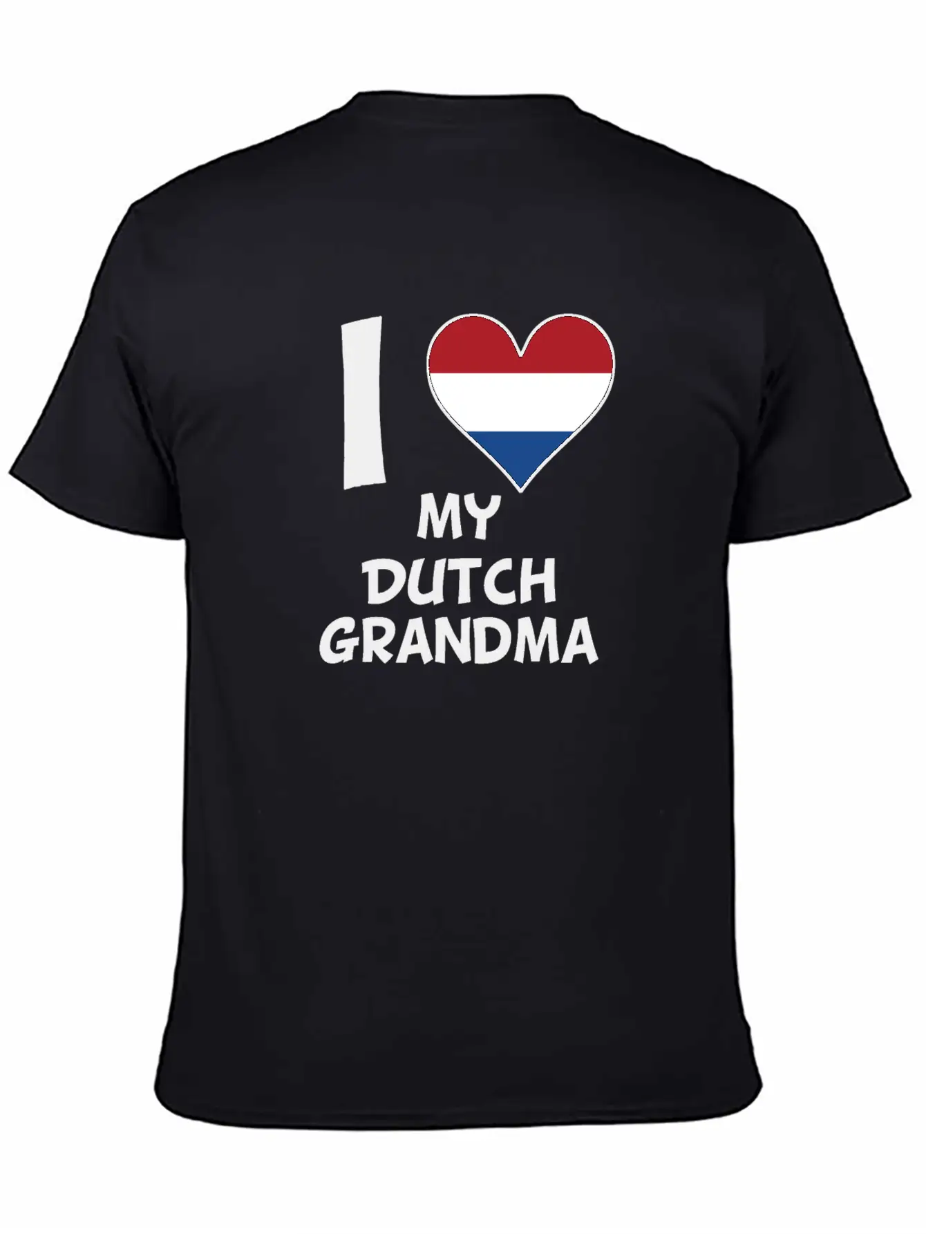 I Heart My Dutch Grandma Comfortable Minimalist Graphic Tee – Summer Style Essential