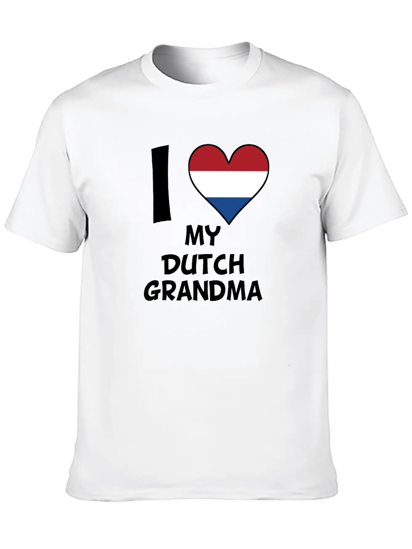 I Heart My Dutch Grandma Comfortable Minimalist Graphic Tee – Summer Style Essential