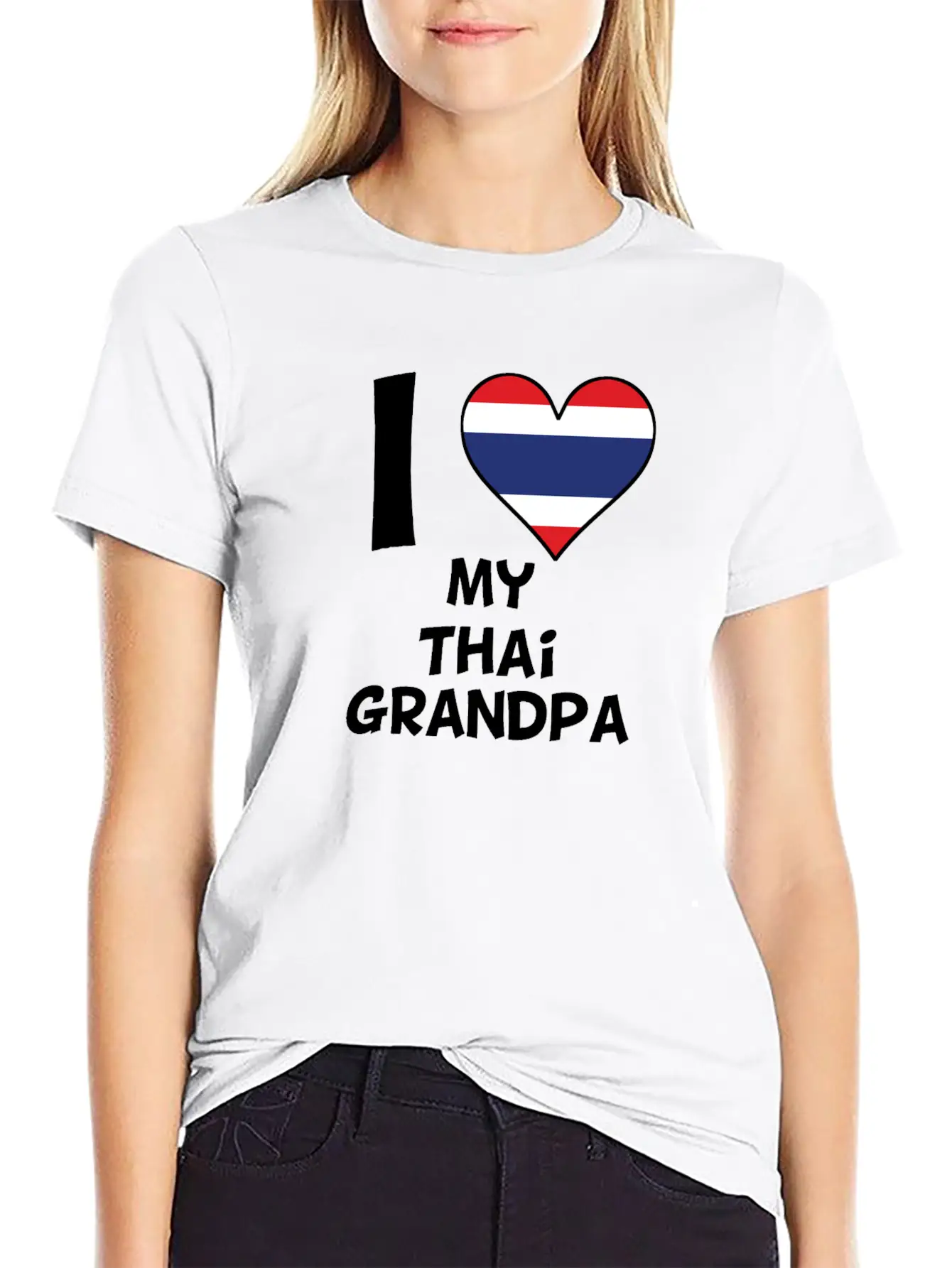 I Heart My Thai Grandpa Timeless Short Sleeve Tee – Comfy And Minimalist Design
