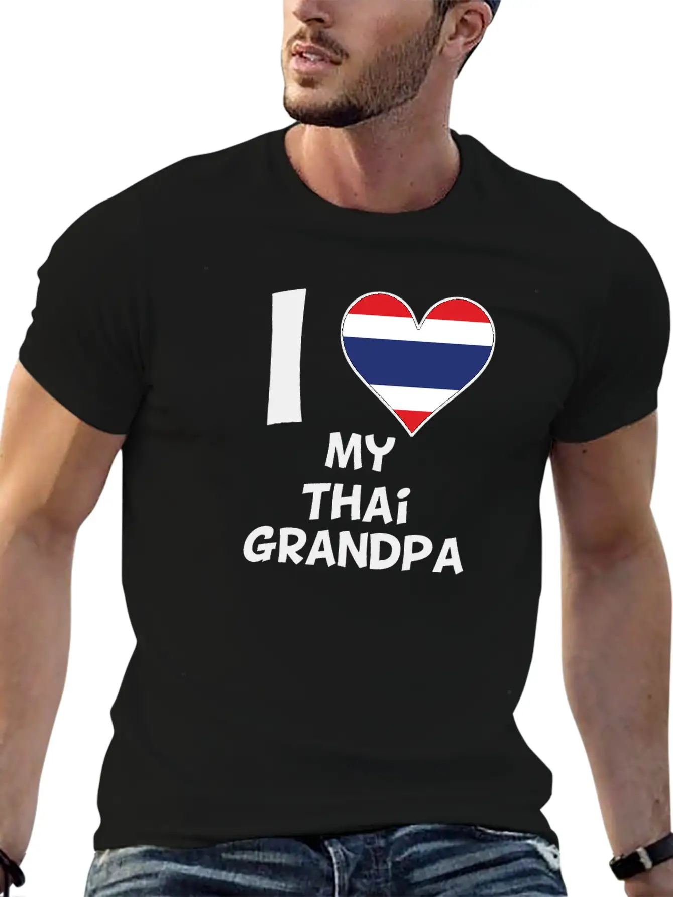 I Heart My Thai Grandpa Timeless Short Sleeve Tee – Comfy And Minimalist Design
