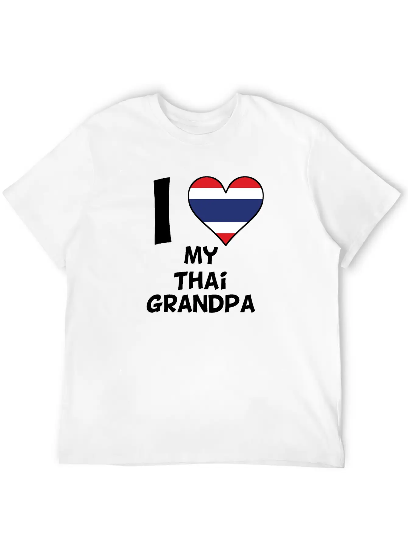 I Heart My Thai Grandpa Timeless Short Sleeve Tee – Comfy And Minimalist Design