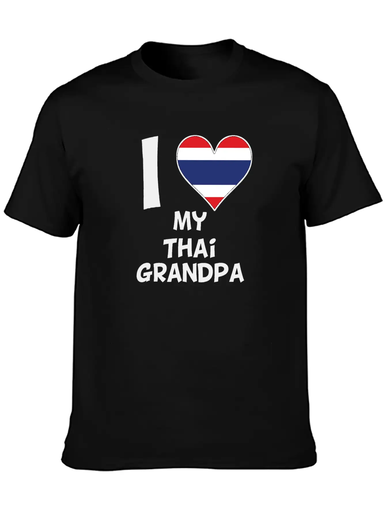 I Heart My Thai Grandpa Timeless Short Sleeve Tee – Comfy And Minimalist Design
