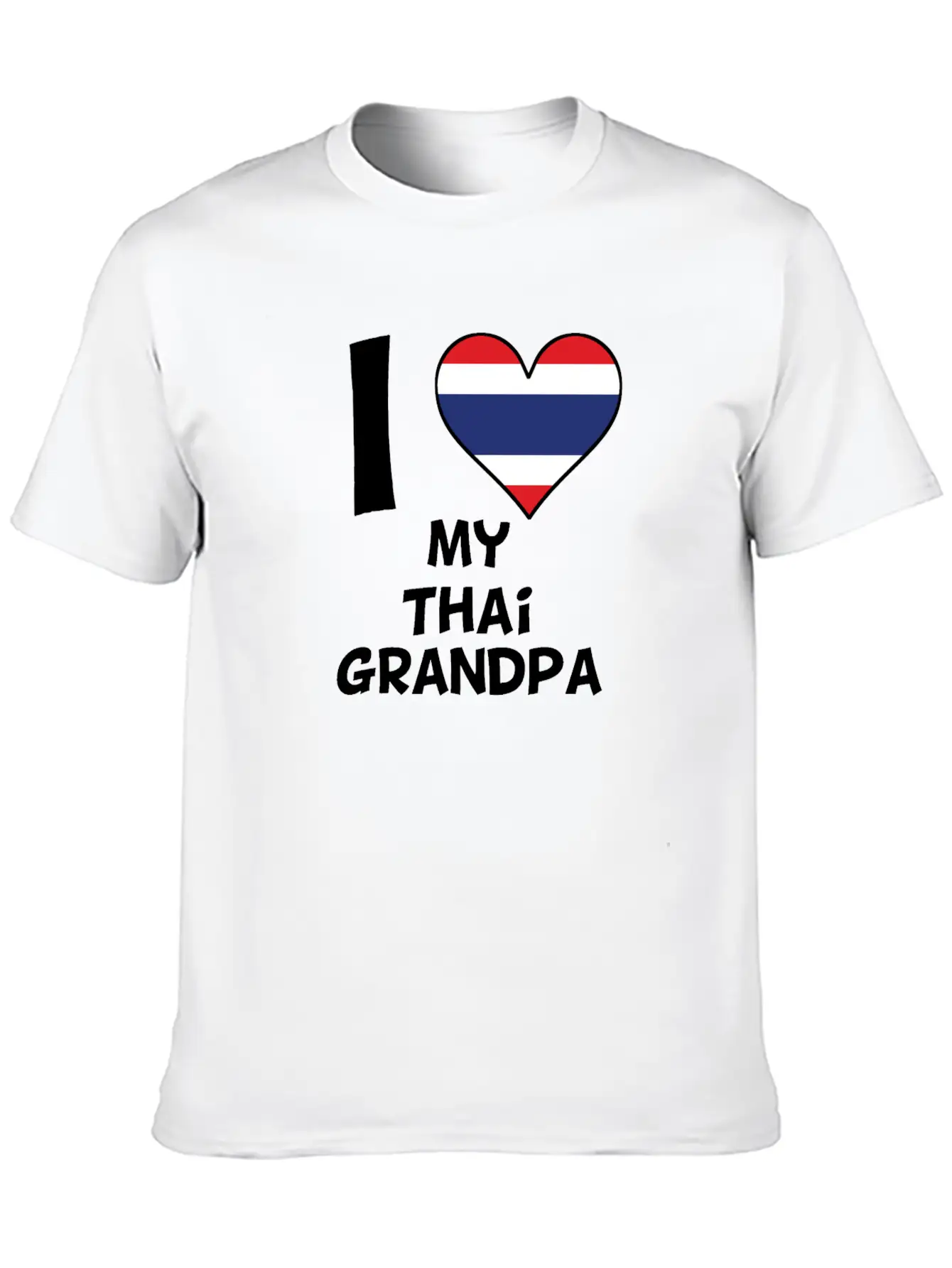 I Heart My Thai Grandpa Timeless Short Sleeve Tee – Comfy And Minimalist Design