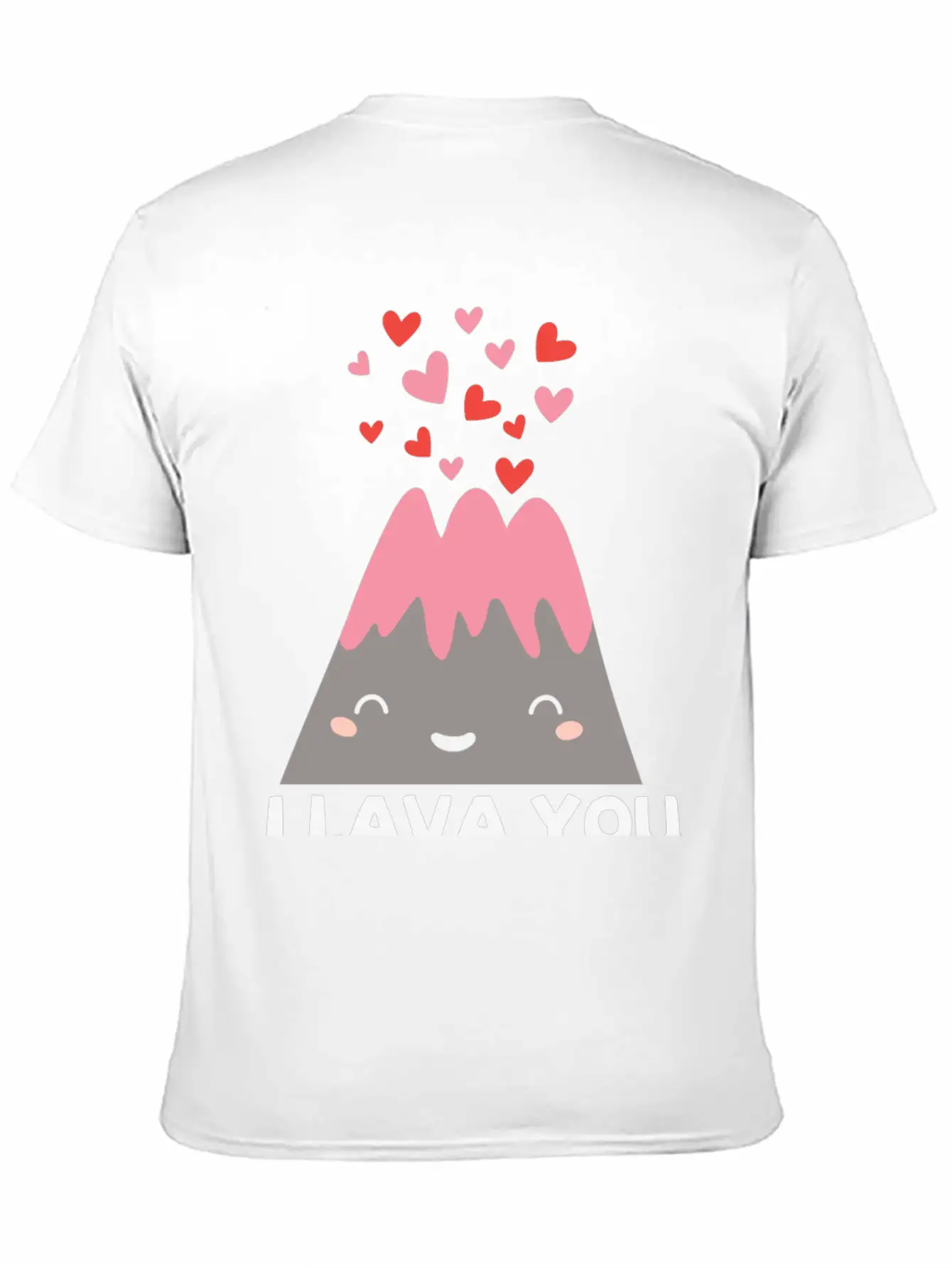 I Lava You Funny Valentine's Quote Pun Volcano Timeless Short Sleeve Tee – Comfy And Minimalist Design