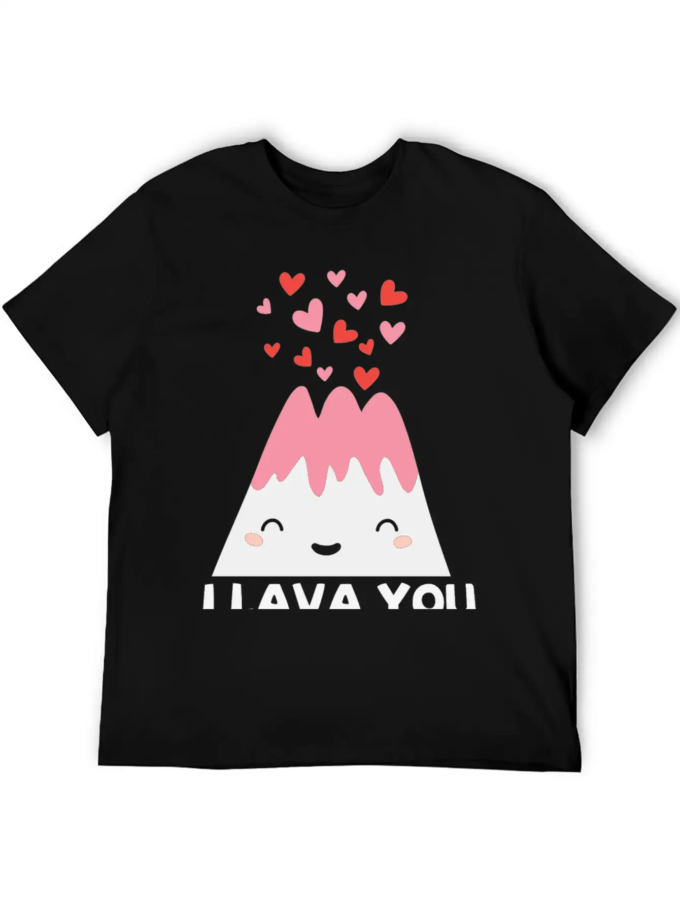 I Lava You Funny Valentine's Quote Pun Volcano Timeless Short Sleeve Tee – Comfy And Minimalist Design