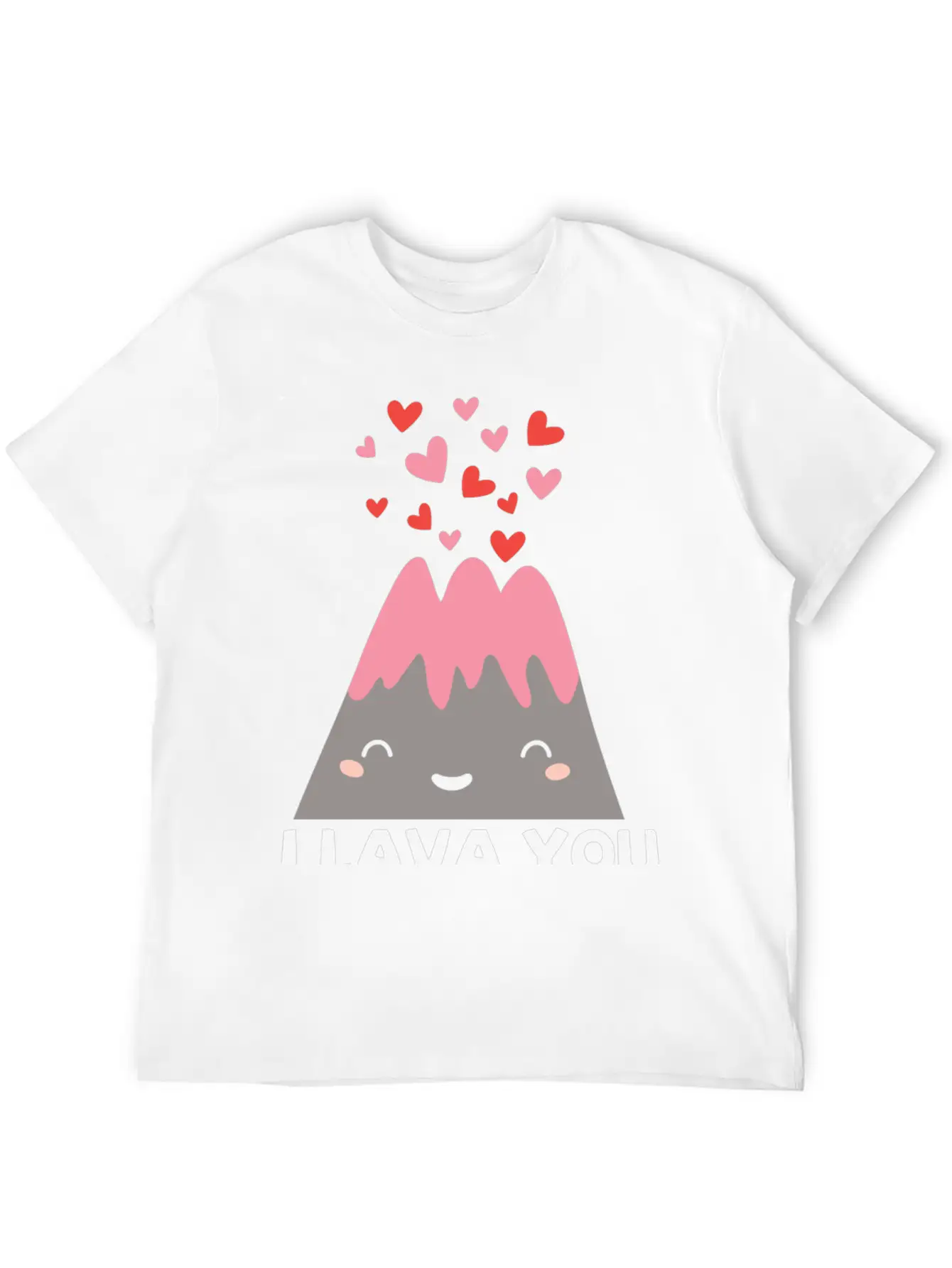I Lava You Funny Valentine's Quote Pun Volcano Timeless Short Sleeve Tee – Comfy And Minimalist Design