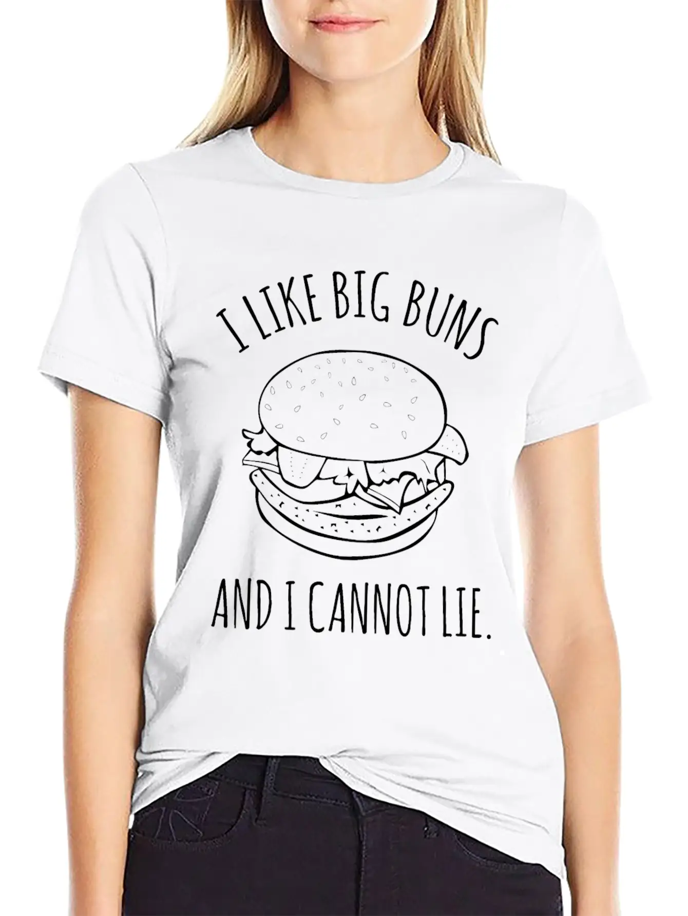 I Like Big Buns And I Cannot Lie Burger Comfortable Minimalist Graphic Tee – Summer Style Essential