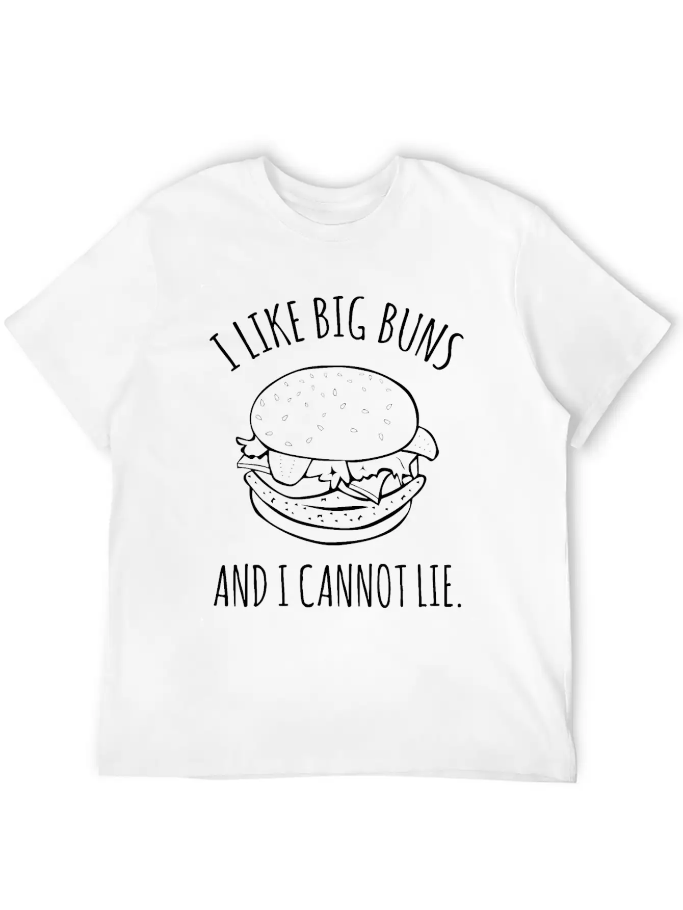 I Like Big Buns And I Cannot Lie Burger Comfortable Minimalist Graphic Tee – Summer Style Essential
