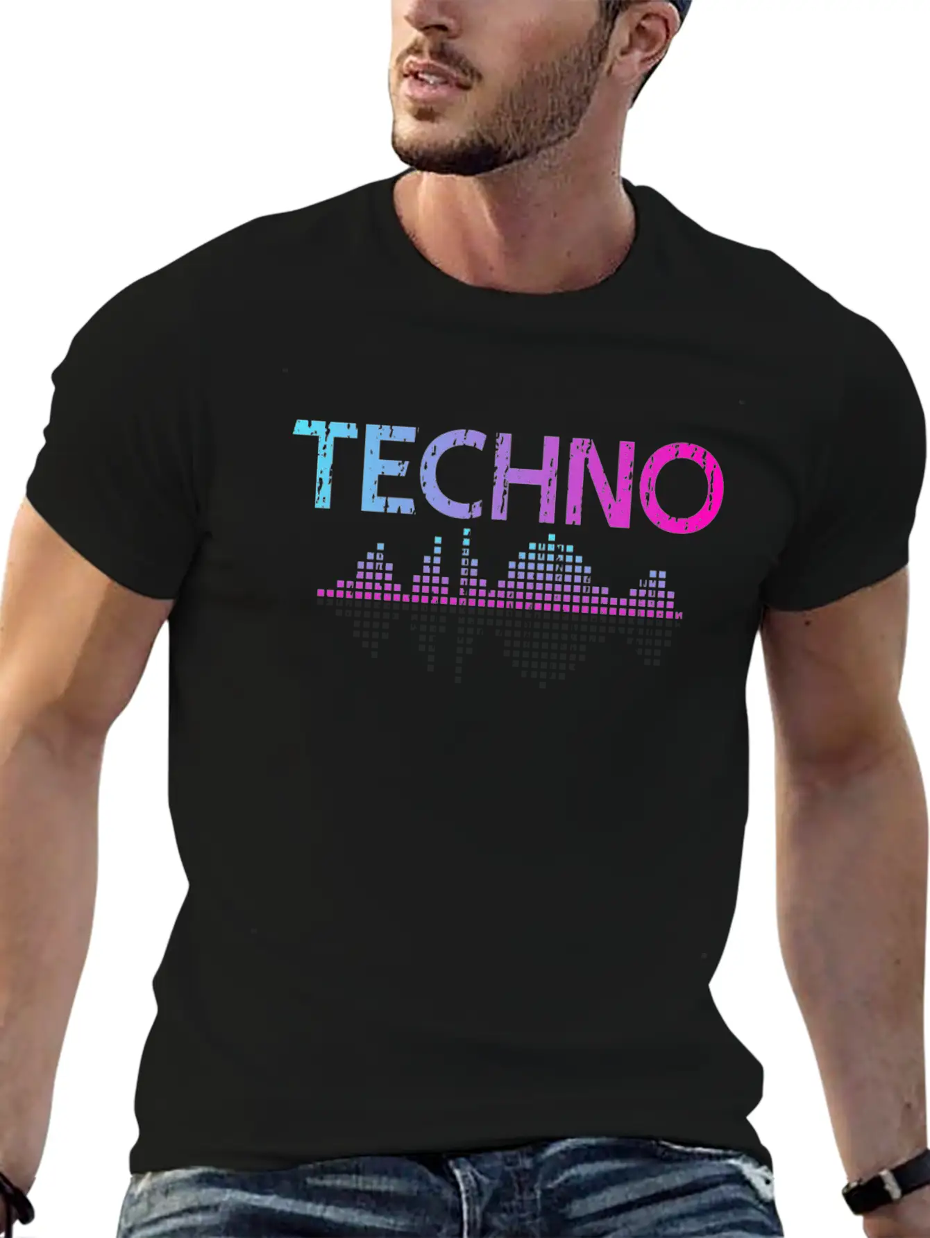 I Like Techno Music Musicals Basic Graphic T-Shirt – Daily Comfort In Soft Cotton