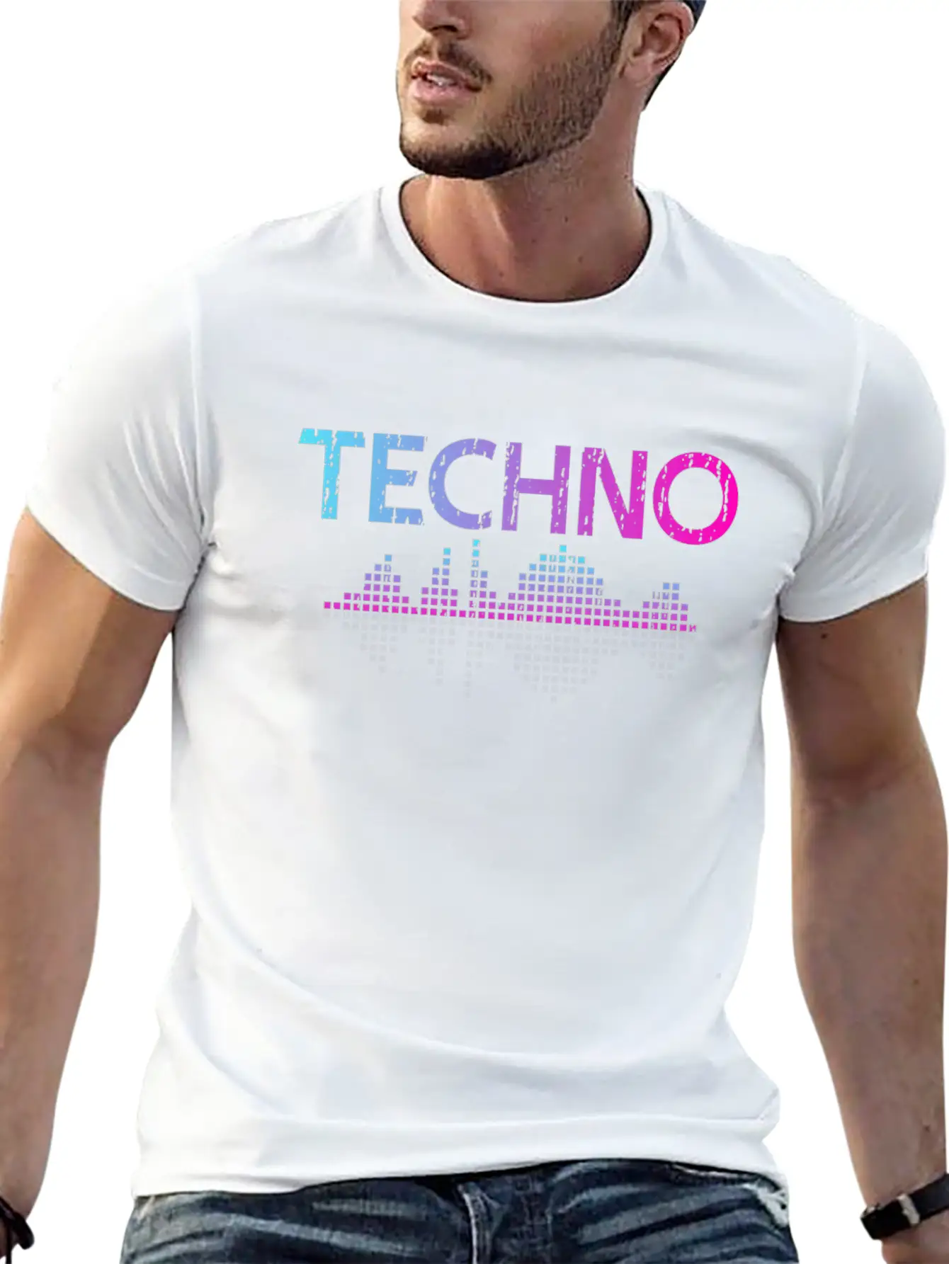 I Like Techno Music Musicals Basic Graphic T-Shirt – Daily Comfort In Soft Cotton