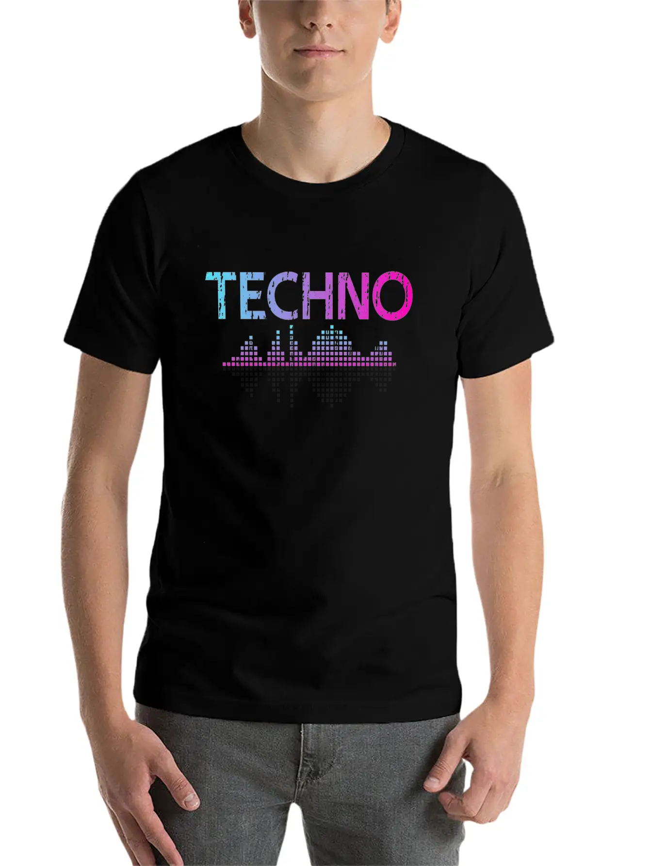 I Like Techno Music Musicals Basic Graphic T-Shirt – Daily Comfort In Soft Cotton