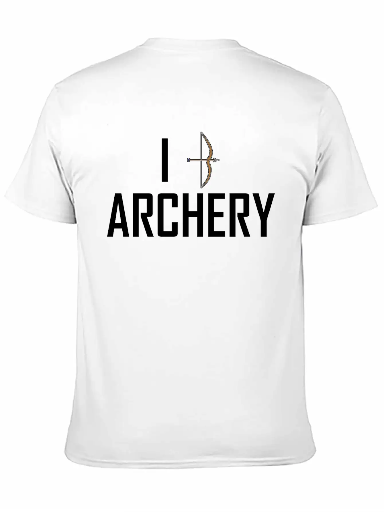 I Love Archery Unisex Short Sleeve Soft Cotton T-Shirt – Casual Everyday Wear
