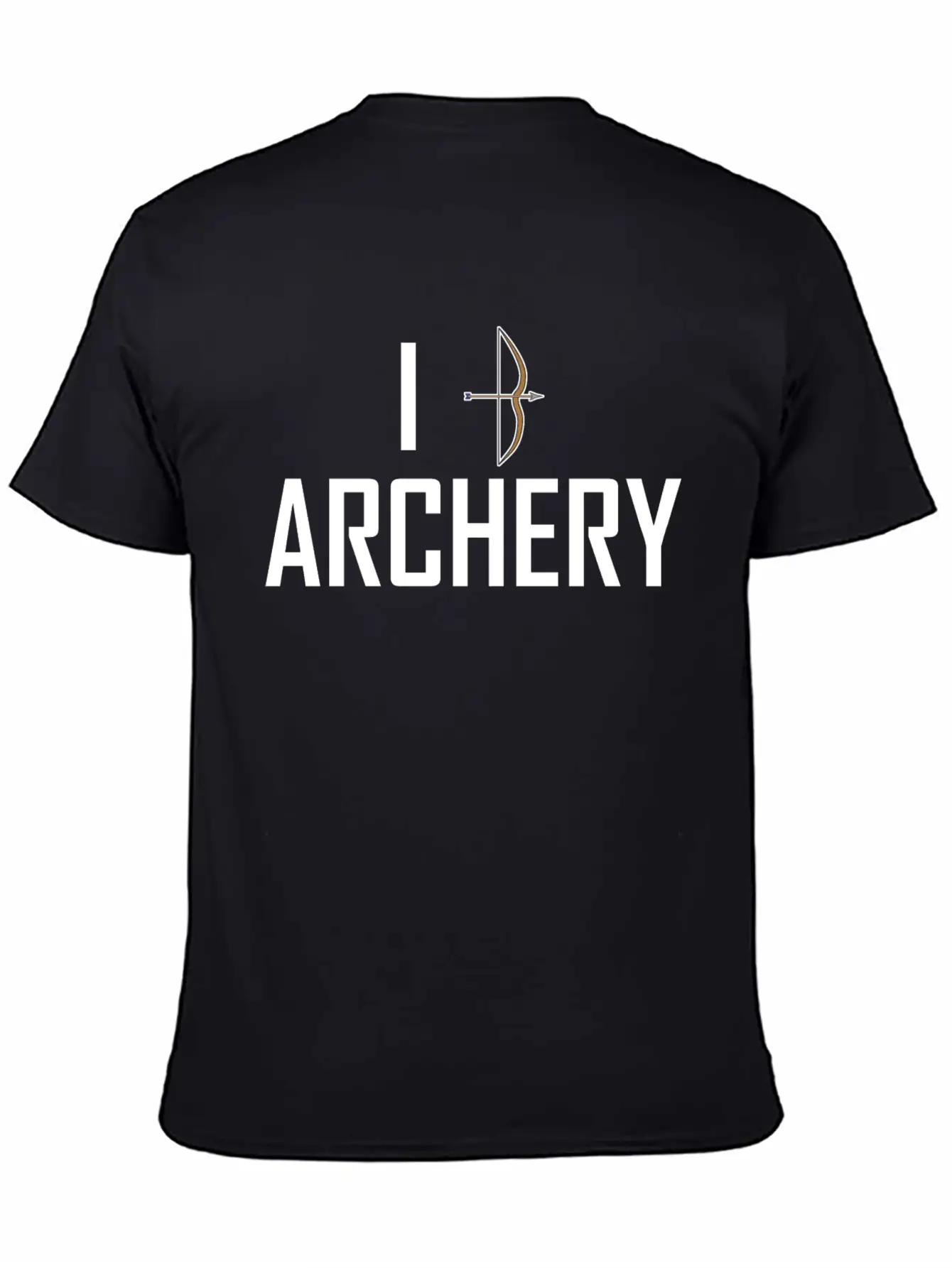 I Love Archery Unisex Short Sleeve Soft Cotton T-Shirt – Casual Everyday Wear