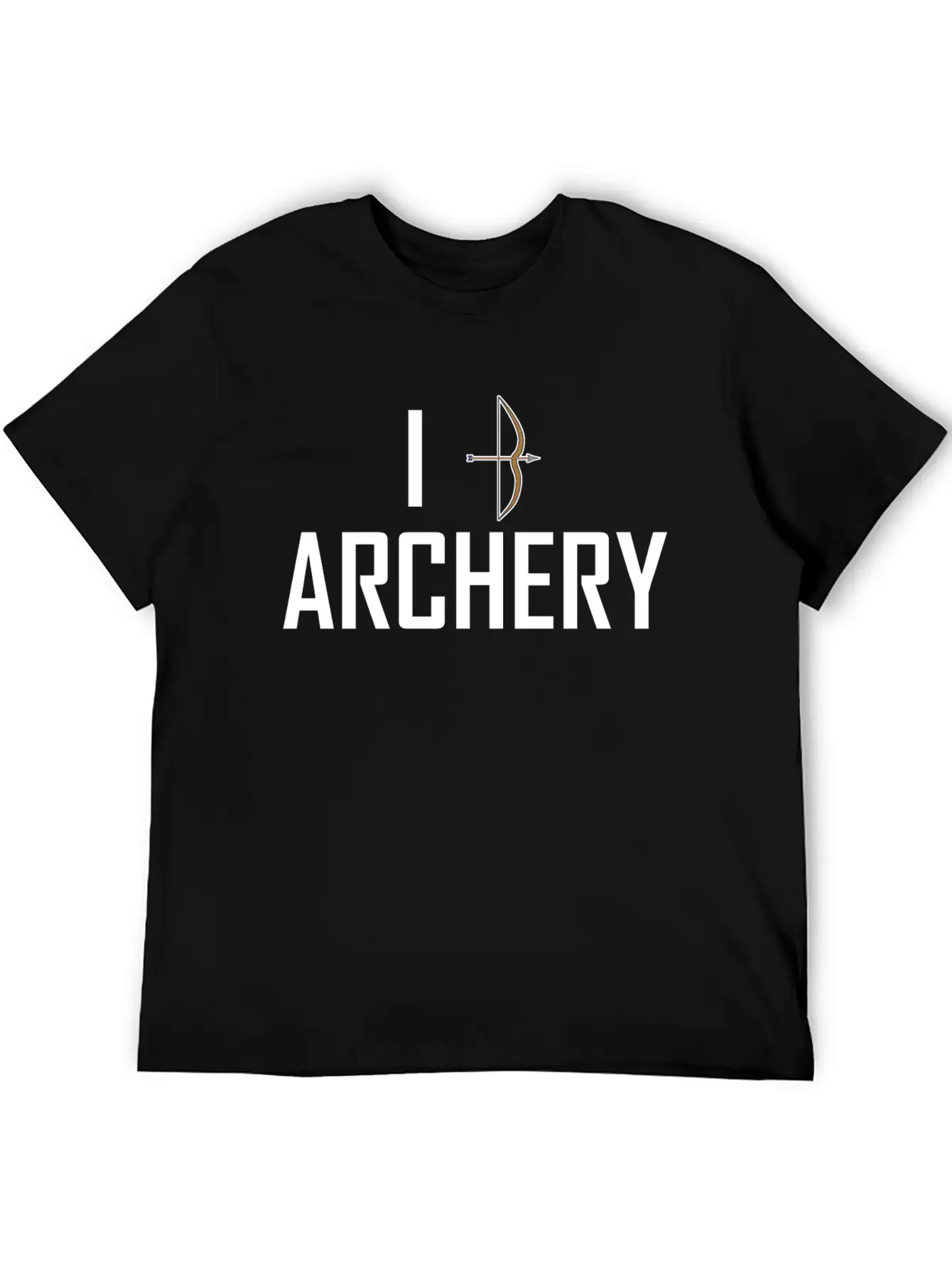 I Love Archery Unisex Short Sleeve Soft Cotton T-Shirt – Casual Everyday Wear