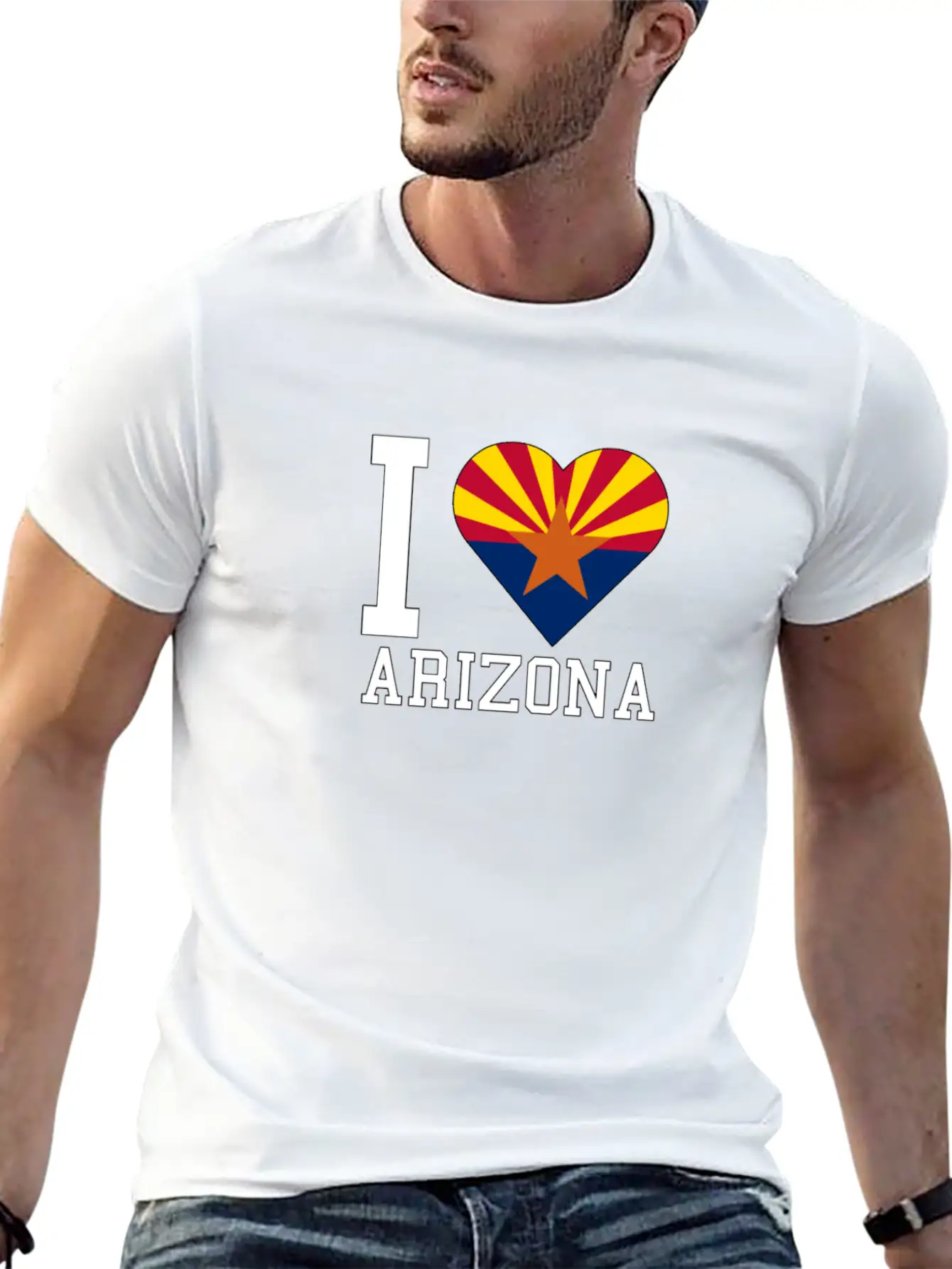 I Love Arizona - Arizona - Total Basics Stylish Everyday T-Shirt – Unisex Basic Cotton Tee