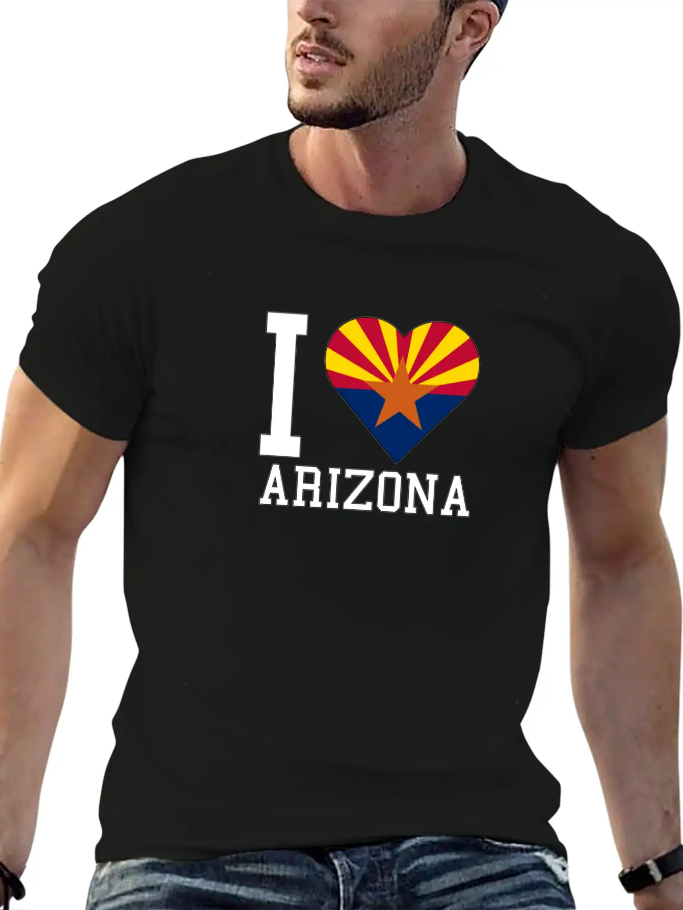 I Love Arizona - Arizona - Total Basics Stylish Everyday T-Shirt – Unisex Basic Cotton Tee