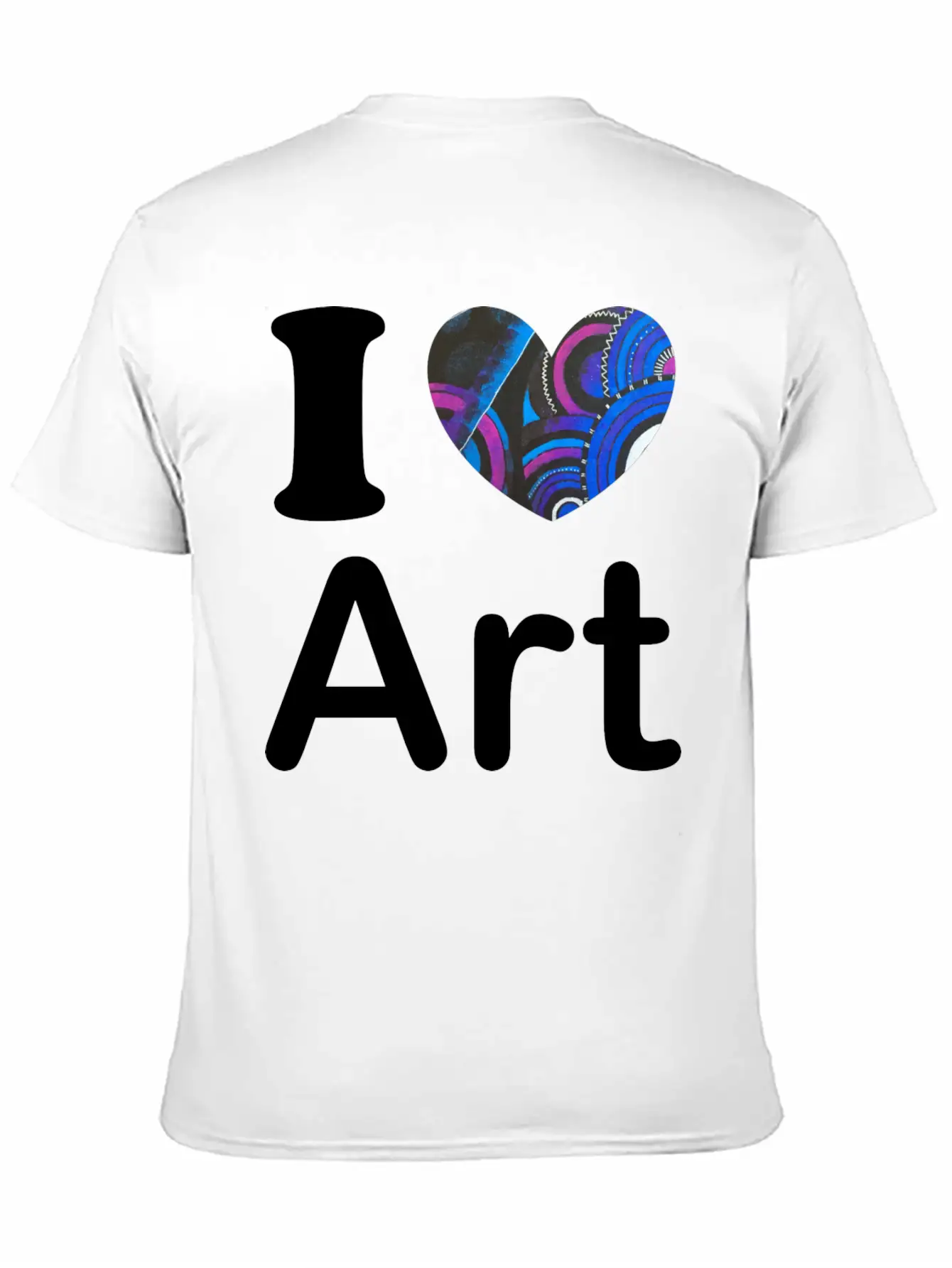 I Love Art Gift Stylish Everyday T-Shirt – Unisex Basic Cotton Tee