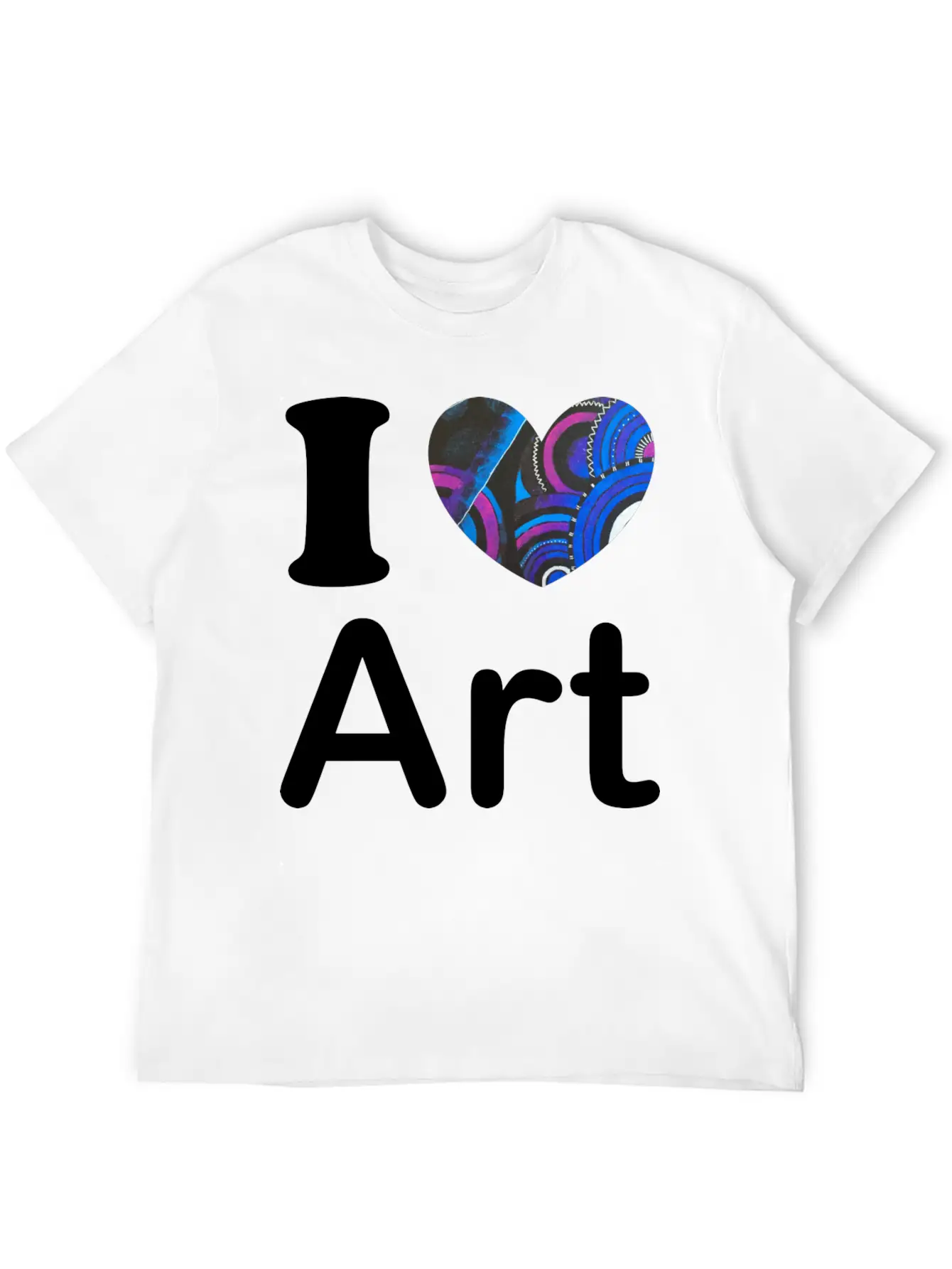 I Love Art Gift Stylish Everyday T-Shirt – Unisex Basic Cotton Tee
