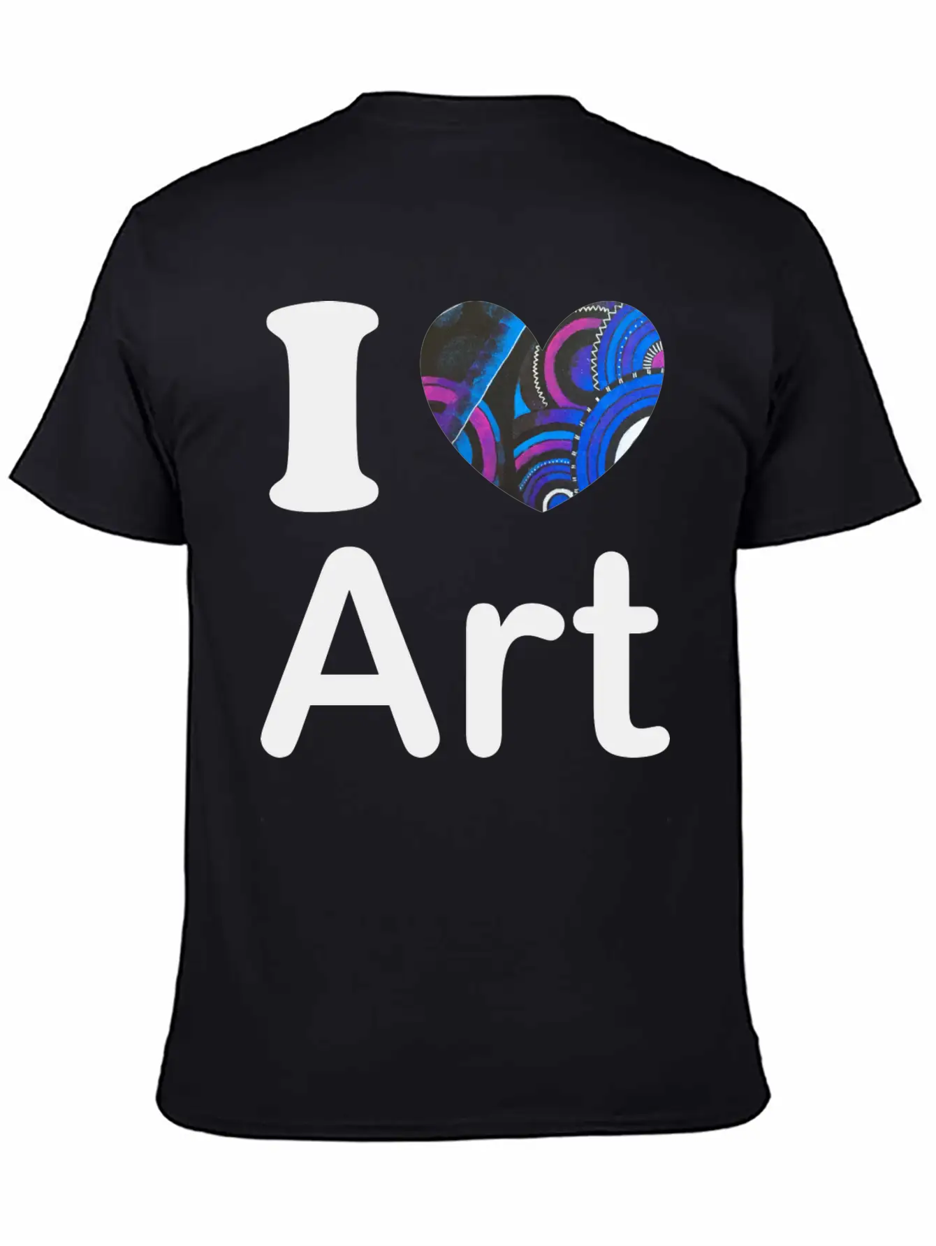 I Love Art Gift Stylish Everyday T-Shirt – Unisex Basic Cotton Tee