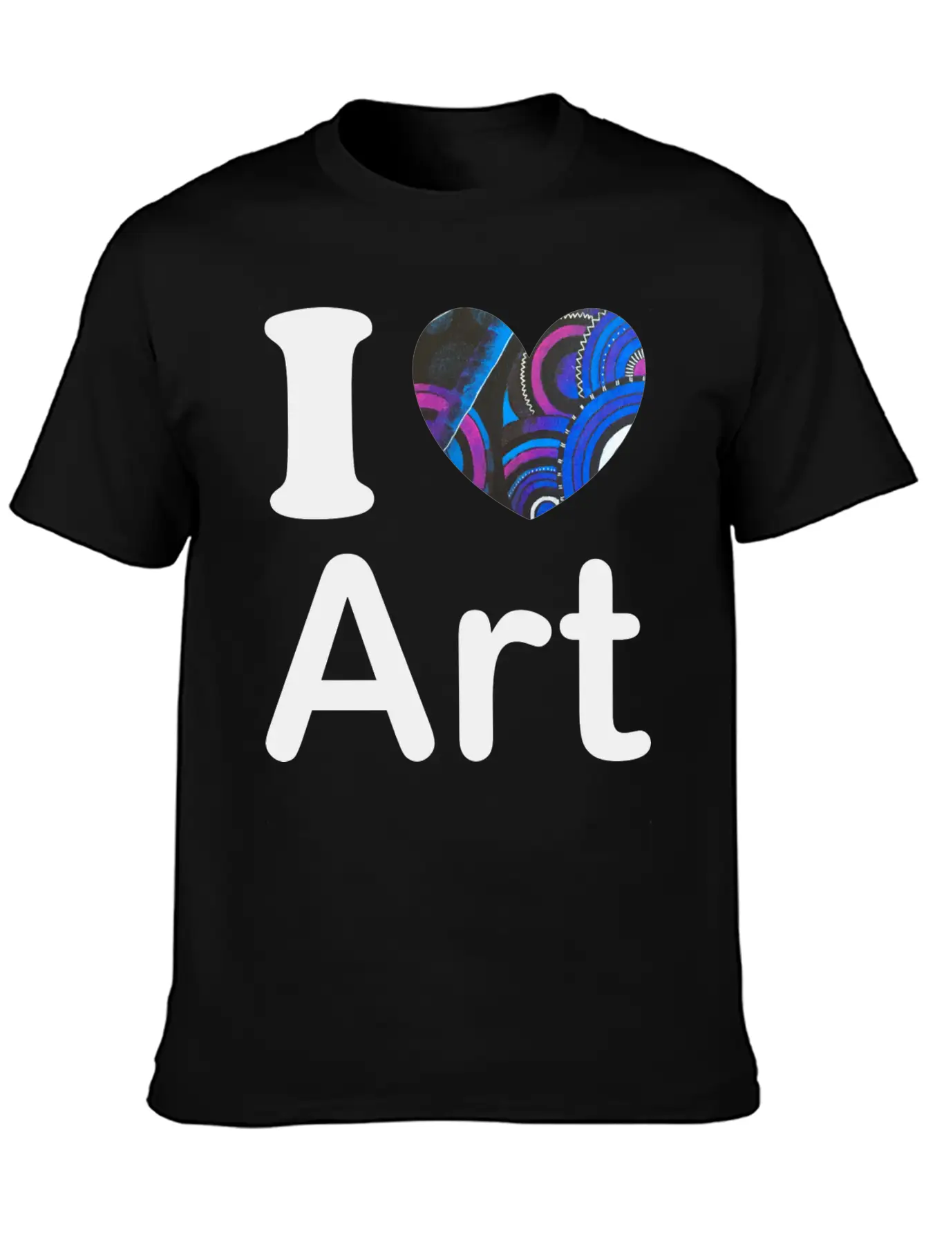 I Love Art Gift Stylish Everyday T-Shirt – Unisex Basic Cotton Tee
