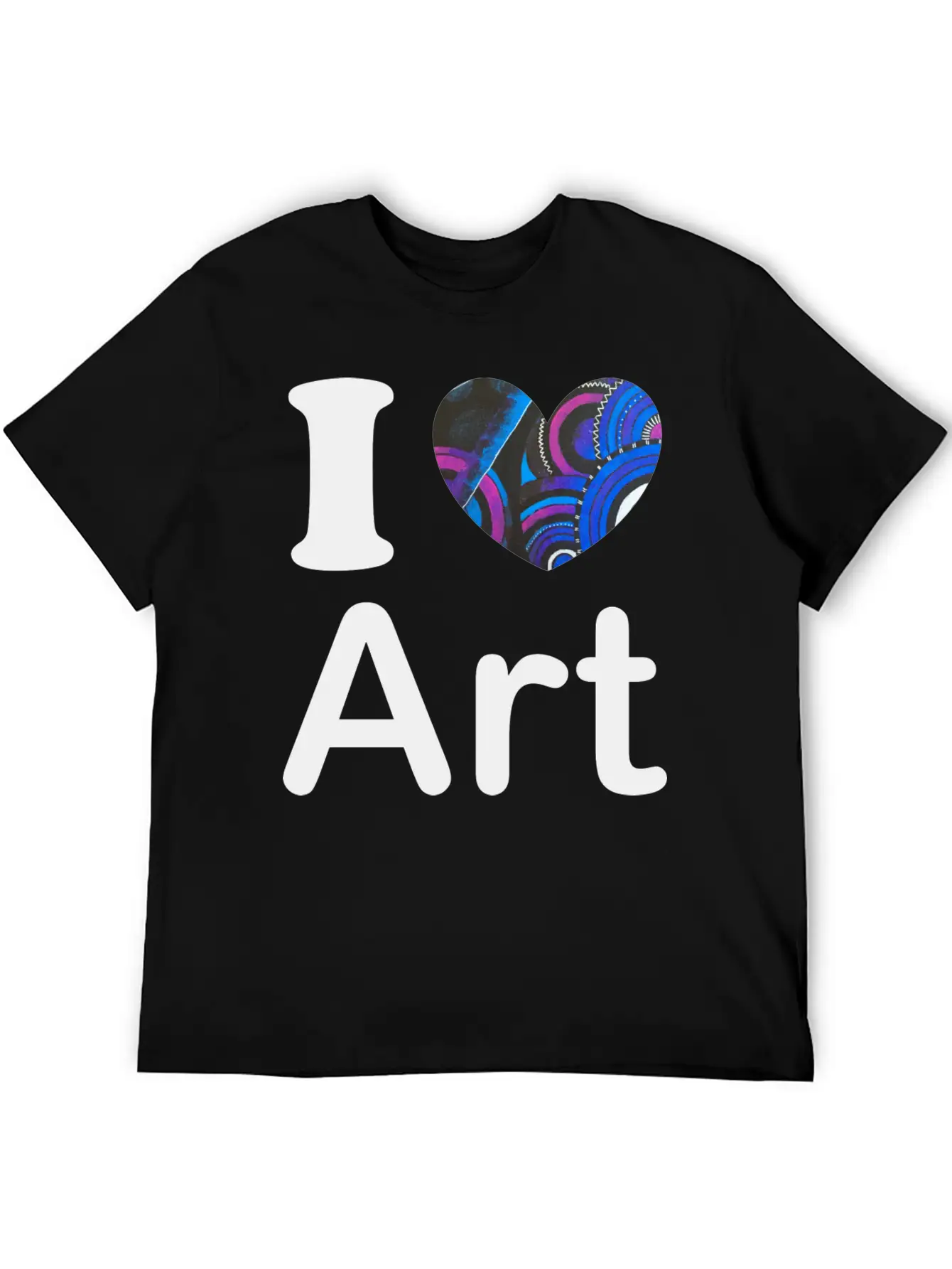 I Love Art Gift Stylish Everyday T-Shirt – Unisex Basic Cotton Tee