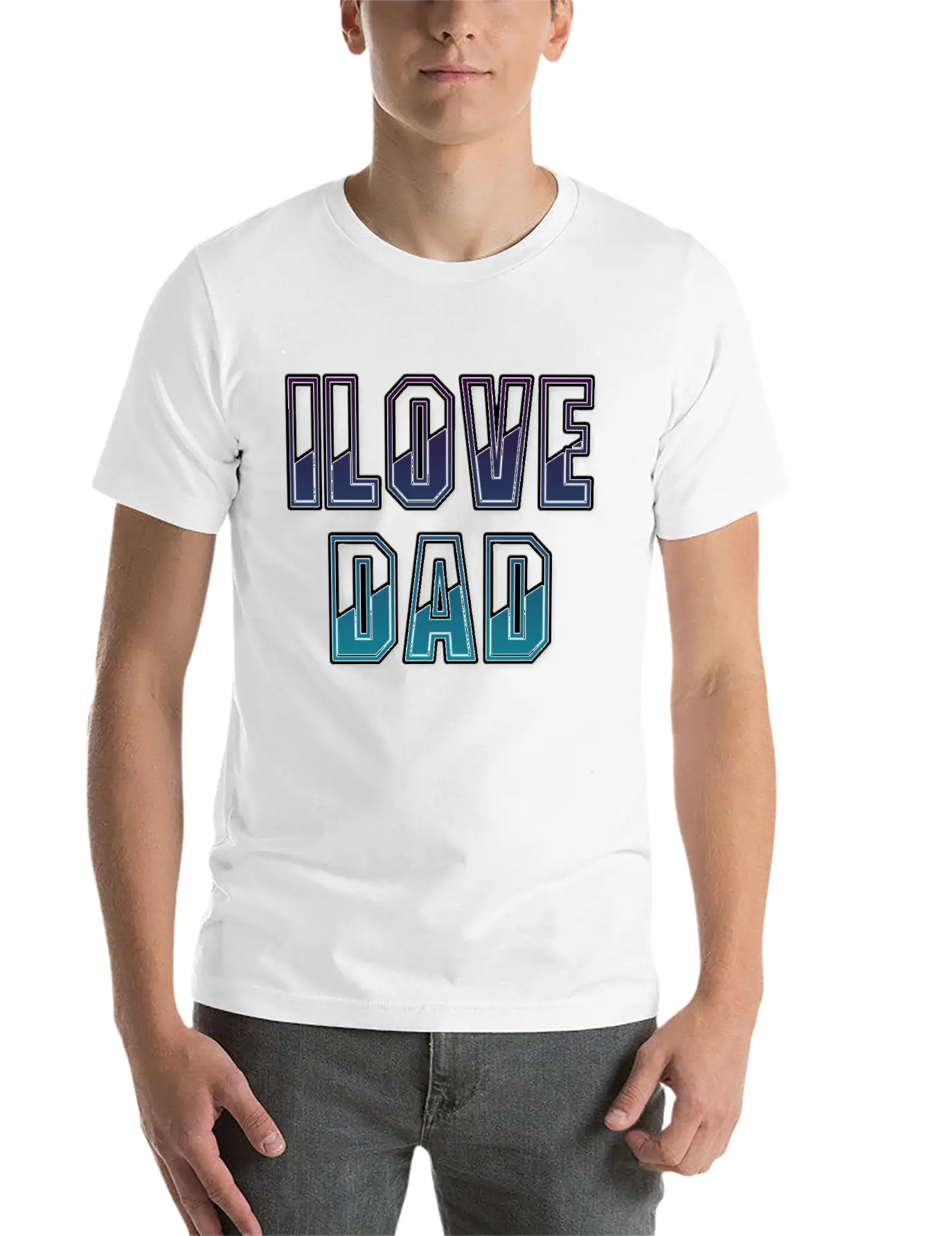 I Love Dad Timeless Short Sleeve Tee – Comfy And Minimalist Design