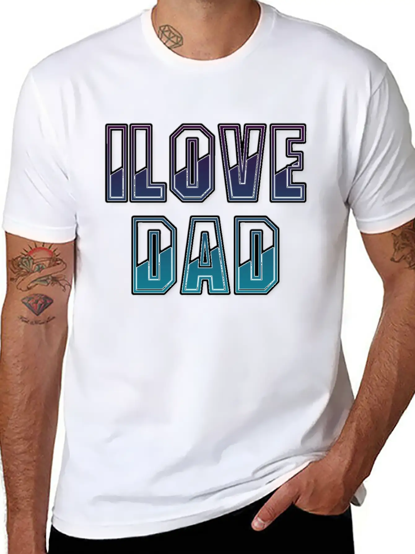 I Love Dad Timeless Short Sleeve Tee – Comfy And Minimalist Design