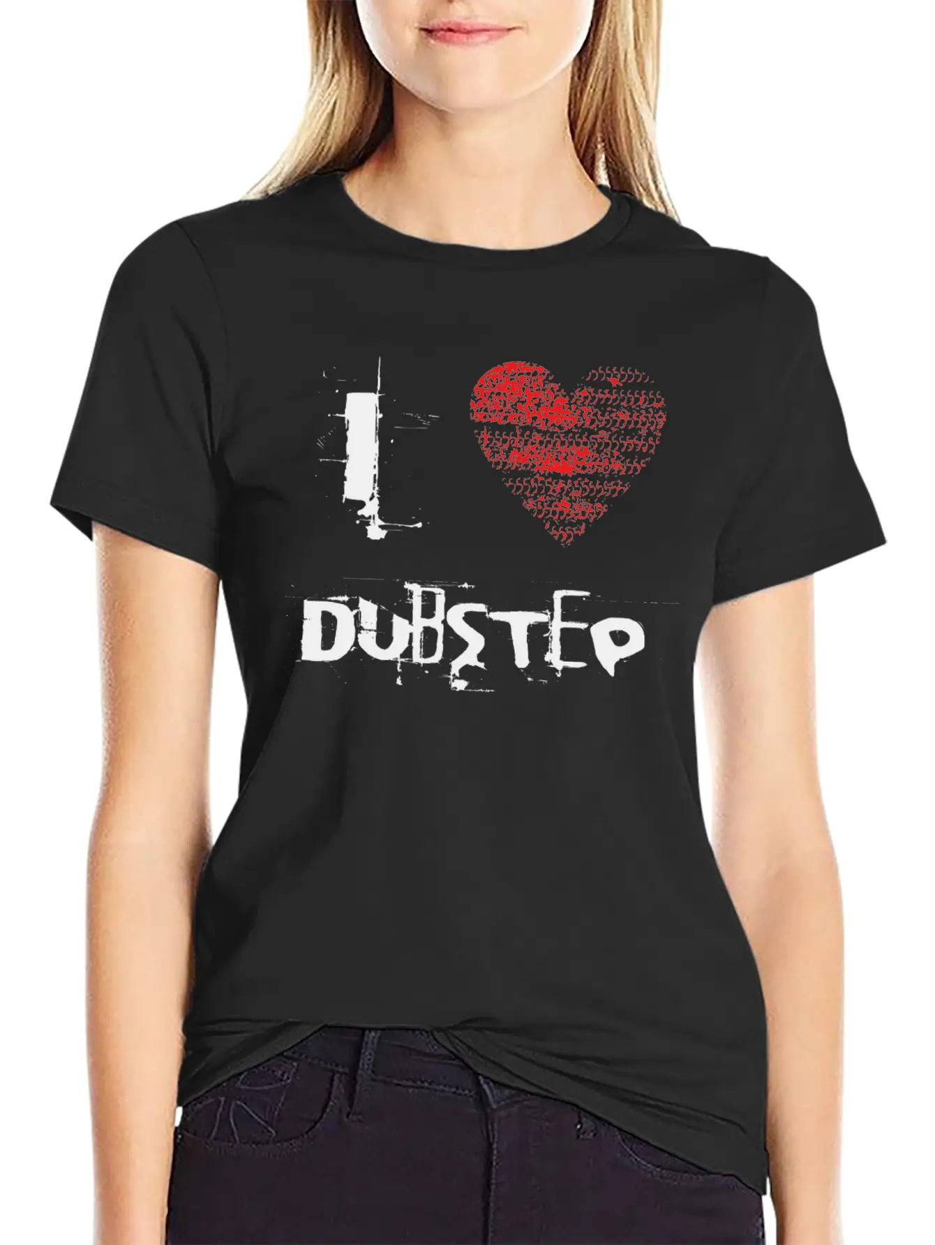 I Love Dubstep Techno Minimal Rave Basic Graphic T-Shirt – Daily Comfort In Soft Cotton
