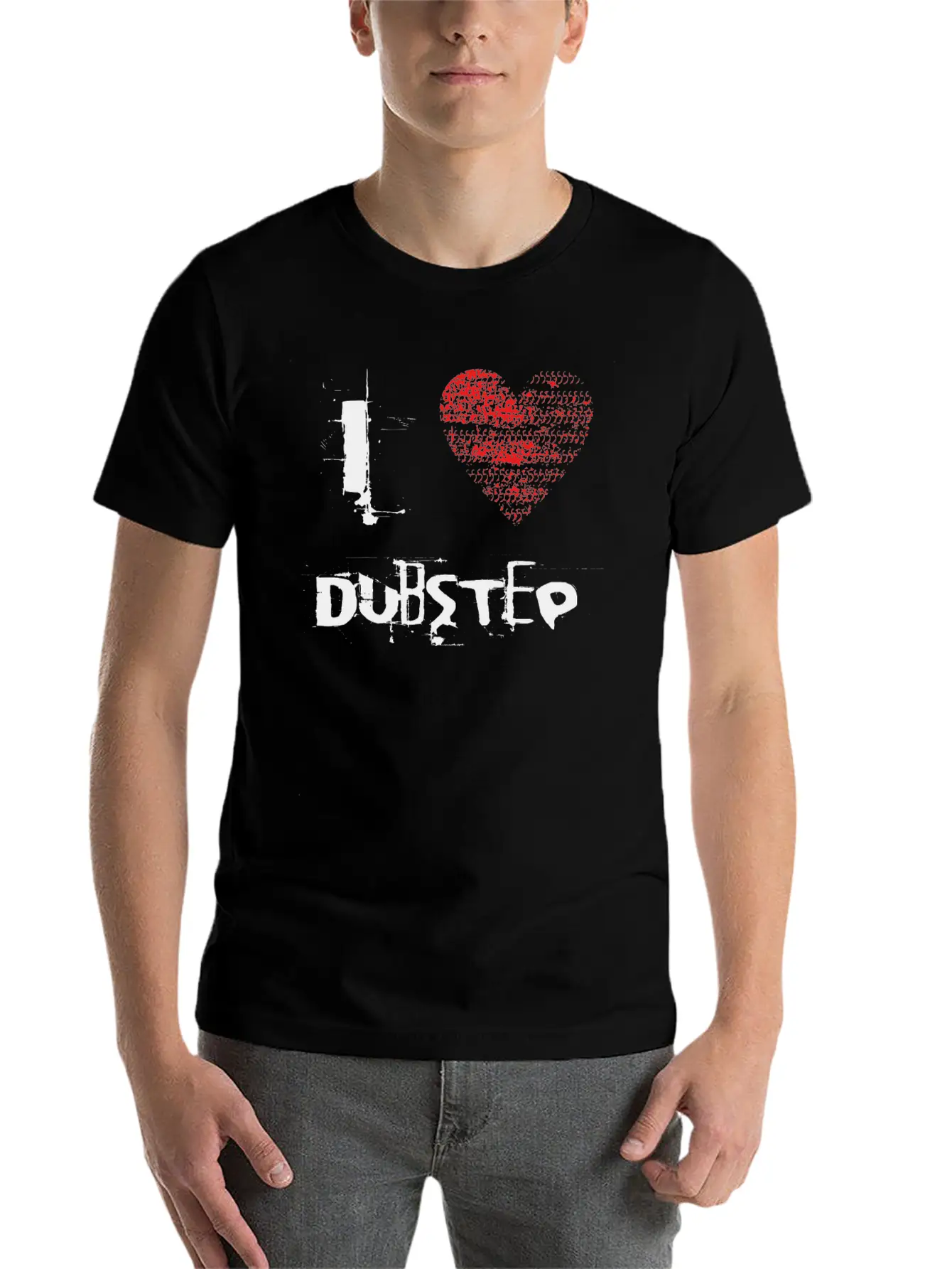 I Love Dubstep Techno Minimal Rave Basic Graphic T-Shirt – Daily Comfort In Soft Cotton