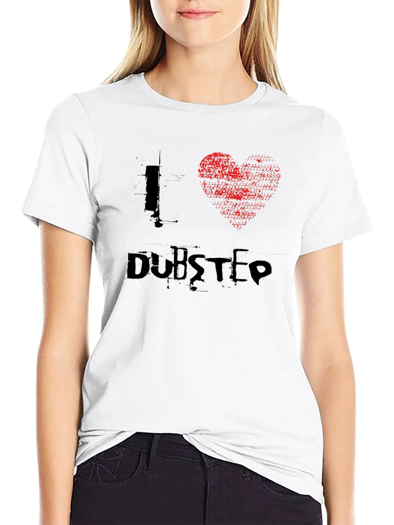 I Love Dubstep Techno Minimal Rave Basic Graphic T-Shirt – Daily Comfort In Soft Cotton