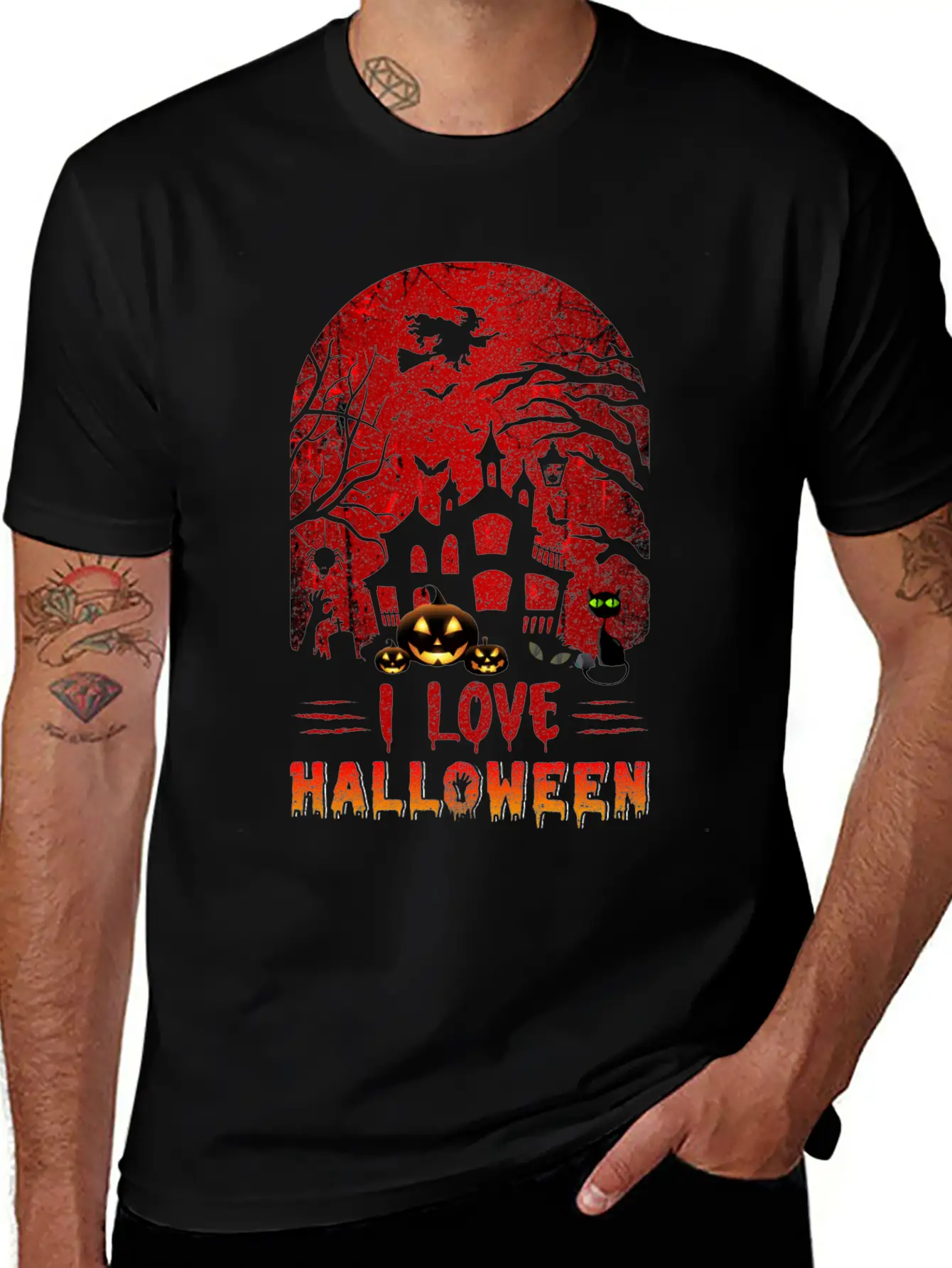 I Love Halloween Nightmare Funny T Shirt Timeless Short Sleeve Tee – Comfy And Minimalist Design