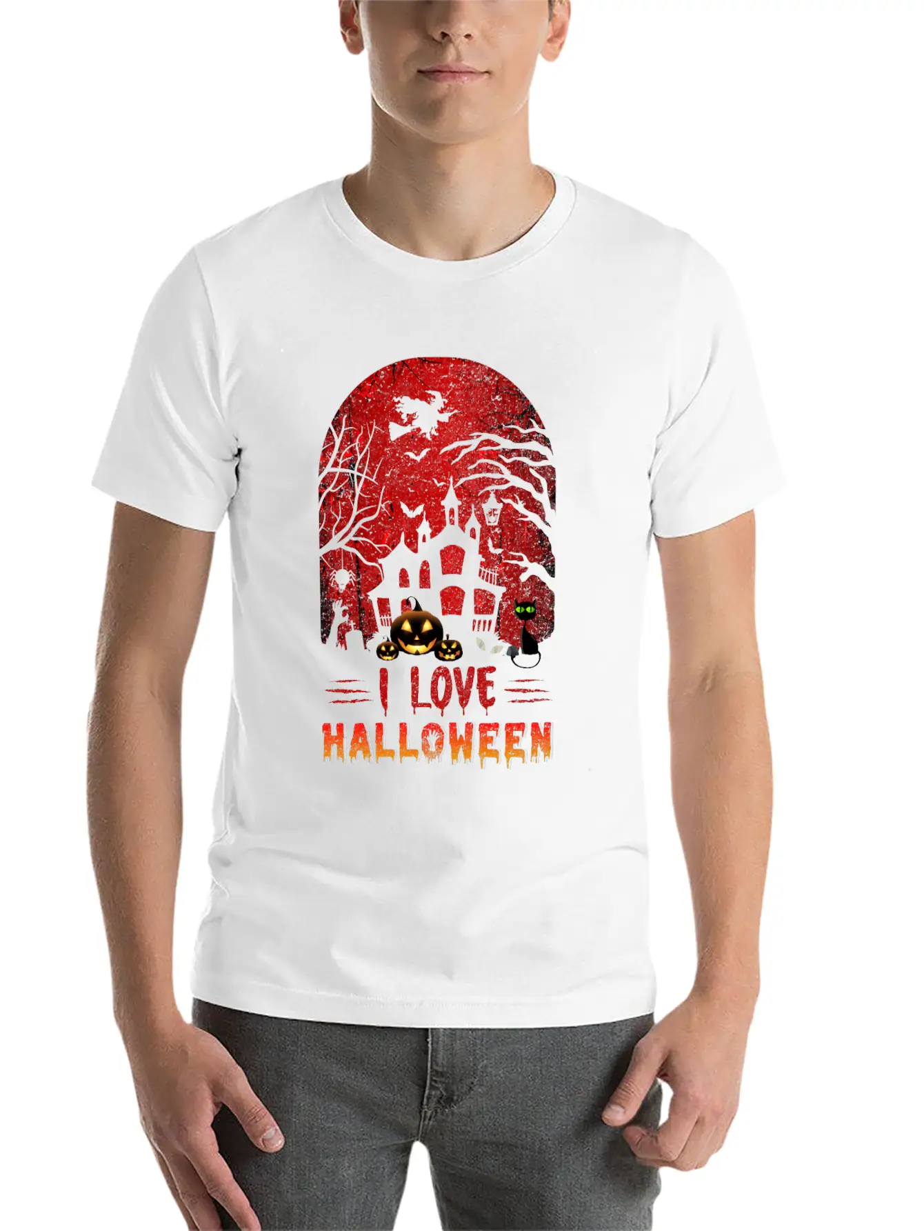 I Love Halloween Nightmare Funny T Shirt Timeless Short Sleeve Tee – Comfy And Minimalist Design