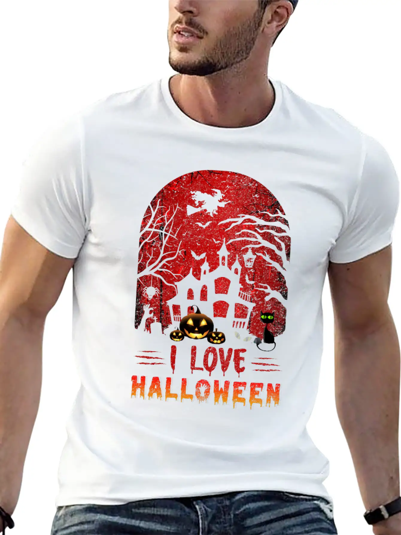 I Love Halloween Nightmare Funny T Shirt Timeless Short Sleeve Tee – Comfy And Minimalist Design