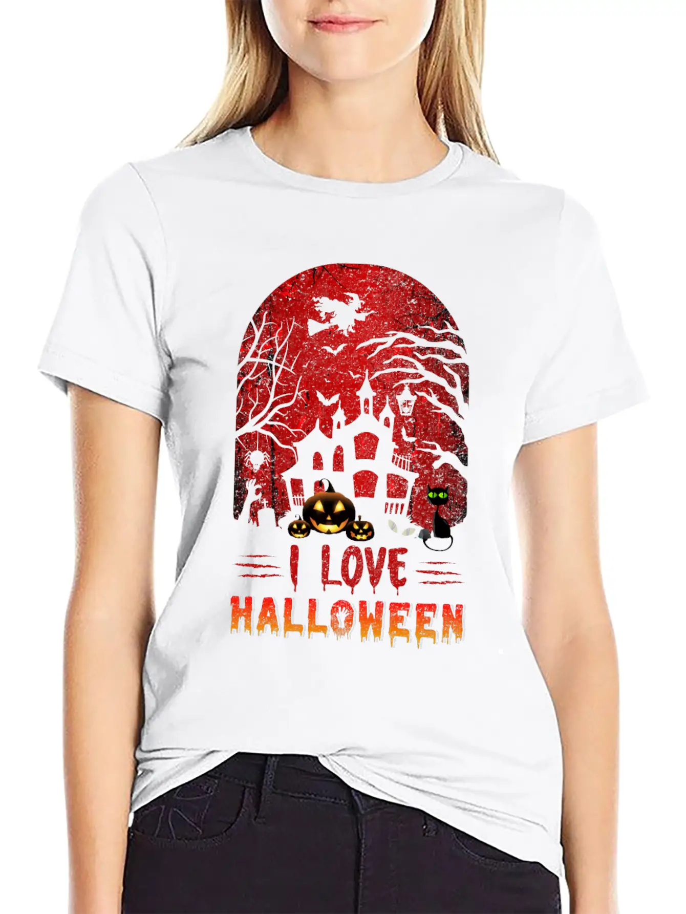 I Love Halloween Nightmare Funny T Shirt Timeless Short Sleeve Tee – Comfy And Minimalist Design