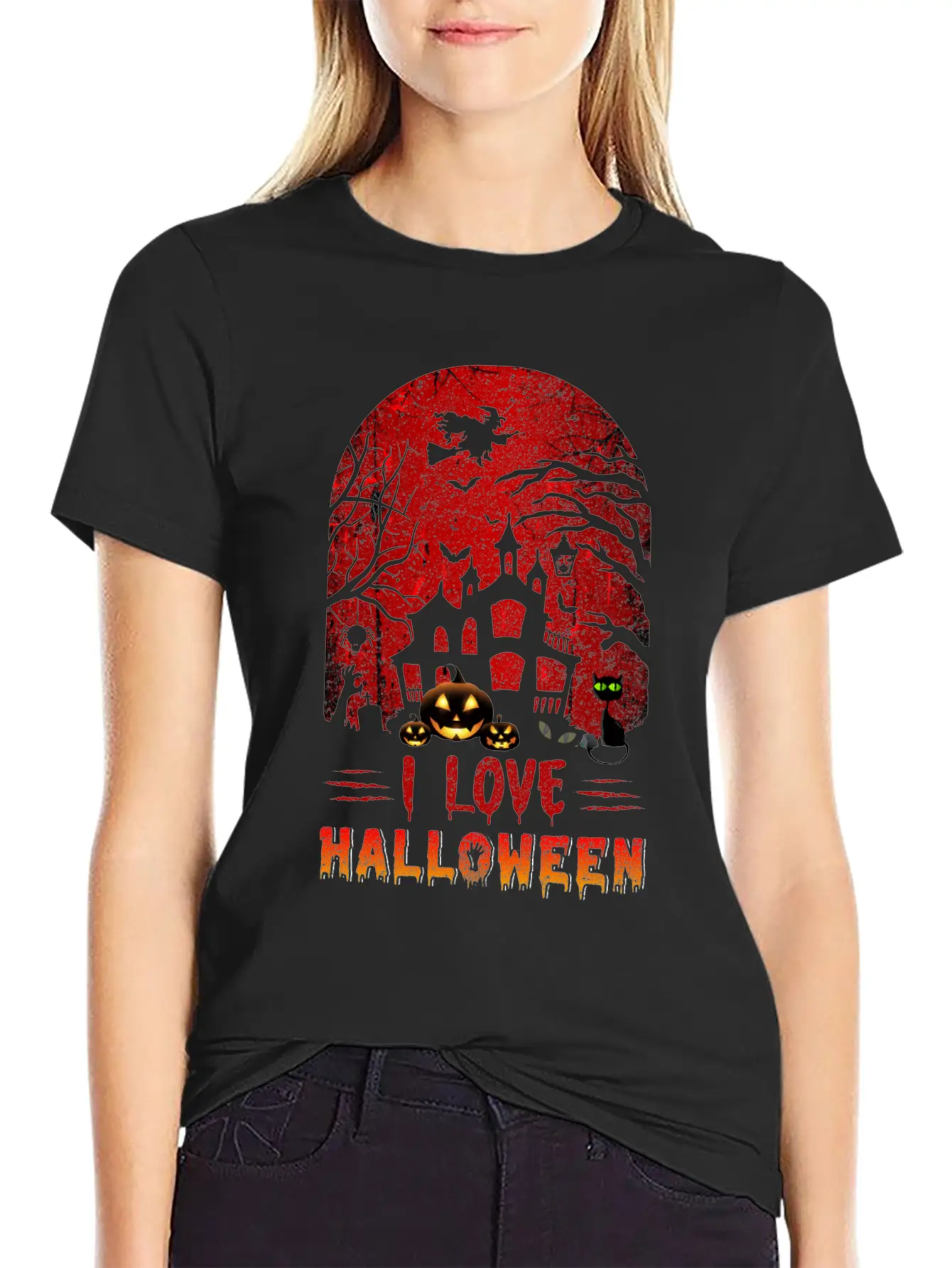 I Love Halloween Nightmare Funny T Shirt Timeless Short Sleeve Tee – Comfy And Minimalist Design