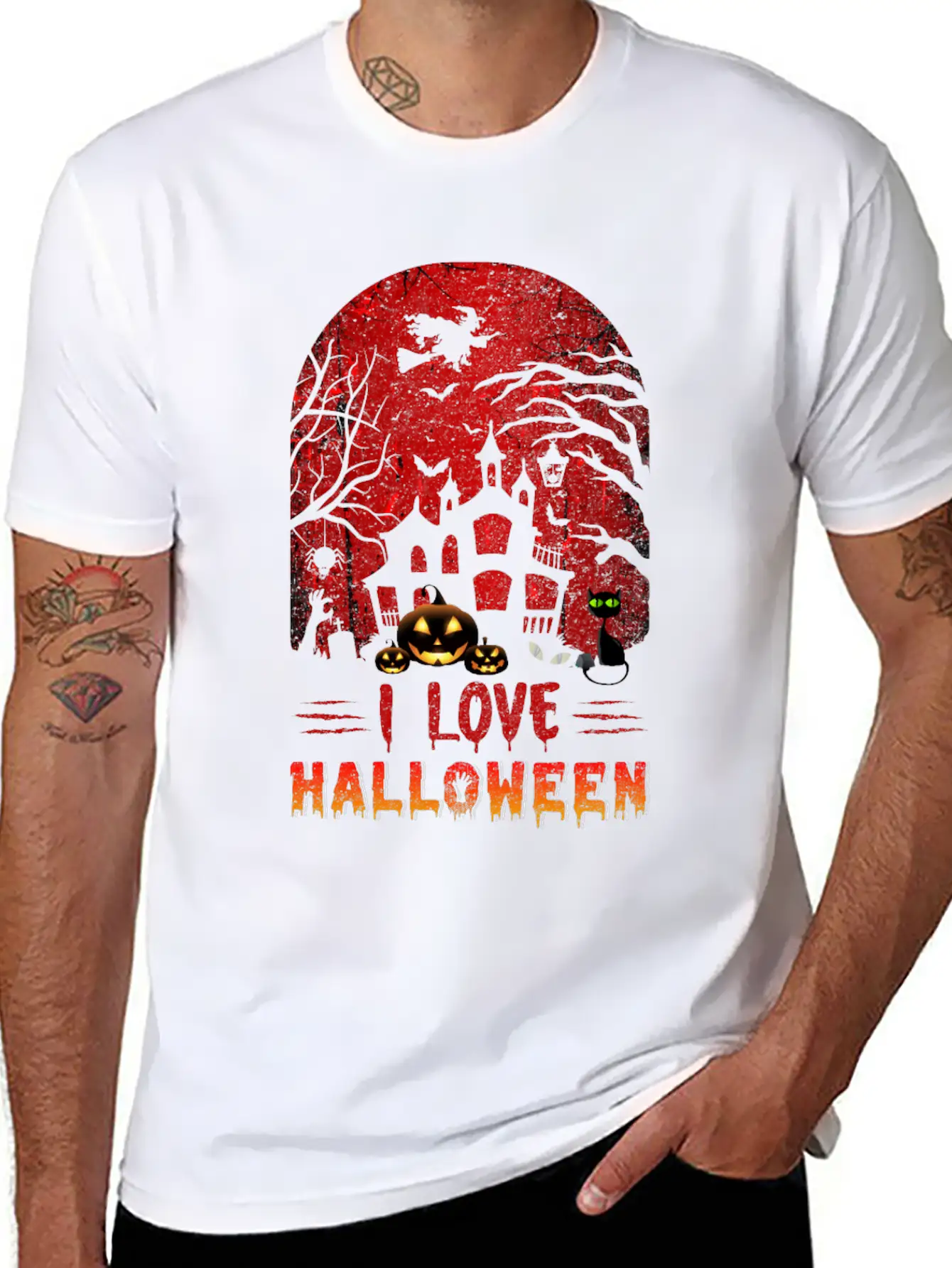 I Love Halloween Nightmare Funny T Shirt Timeless Short Sleeve Tee – Comfy And Minimalist Design