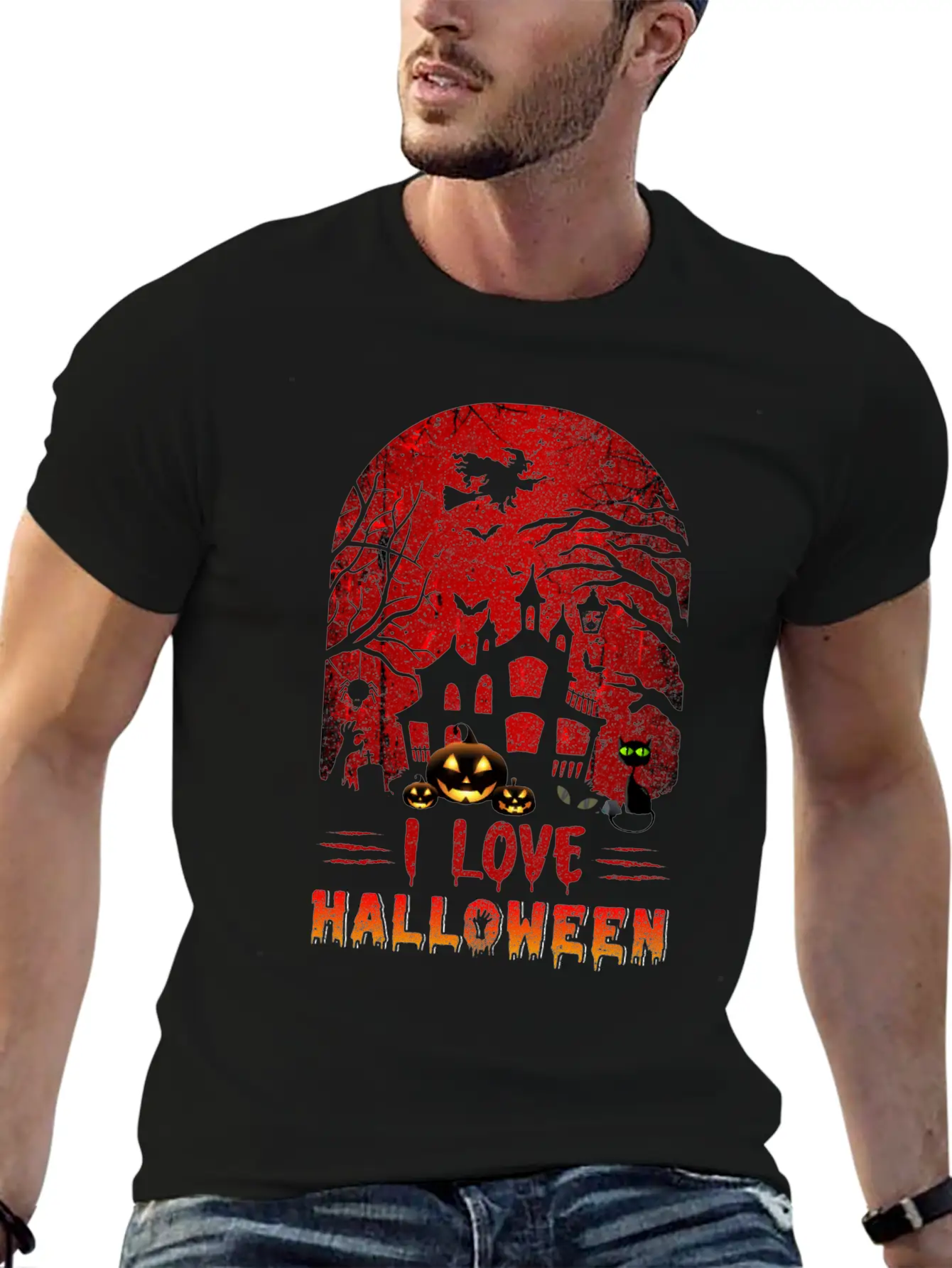 I Love Halloween Nightmare Funny T Shirt Timeless Short Sleeve Tee – Comfy And Minimalist Design