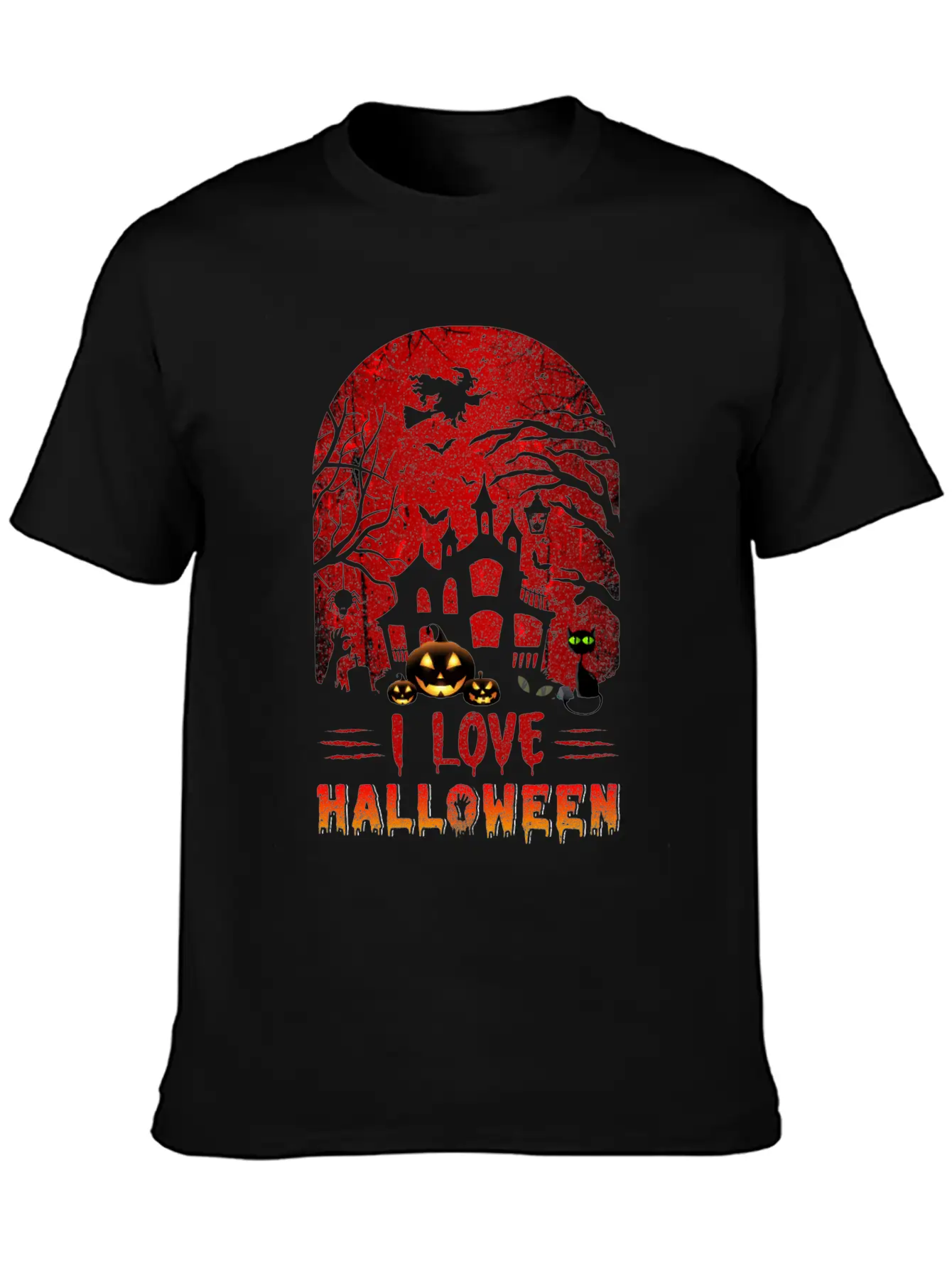 I Love Halloween Nightmare Funny T Shirt Timeless Short Sleeve Tee – Comfy And Minimalist Design