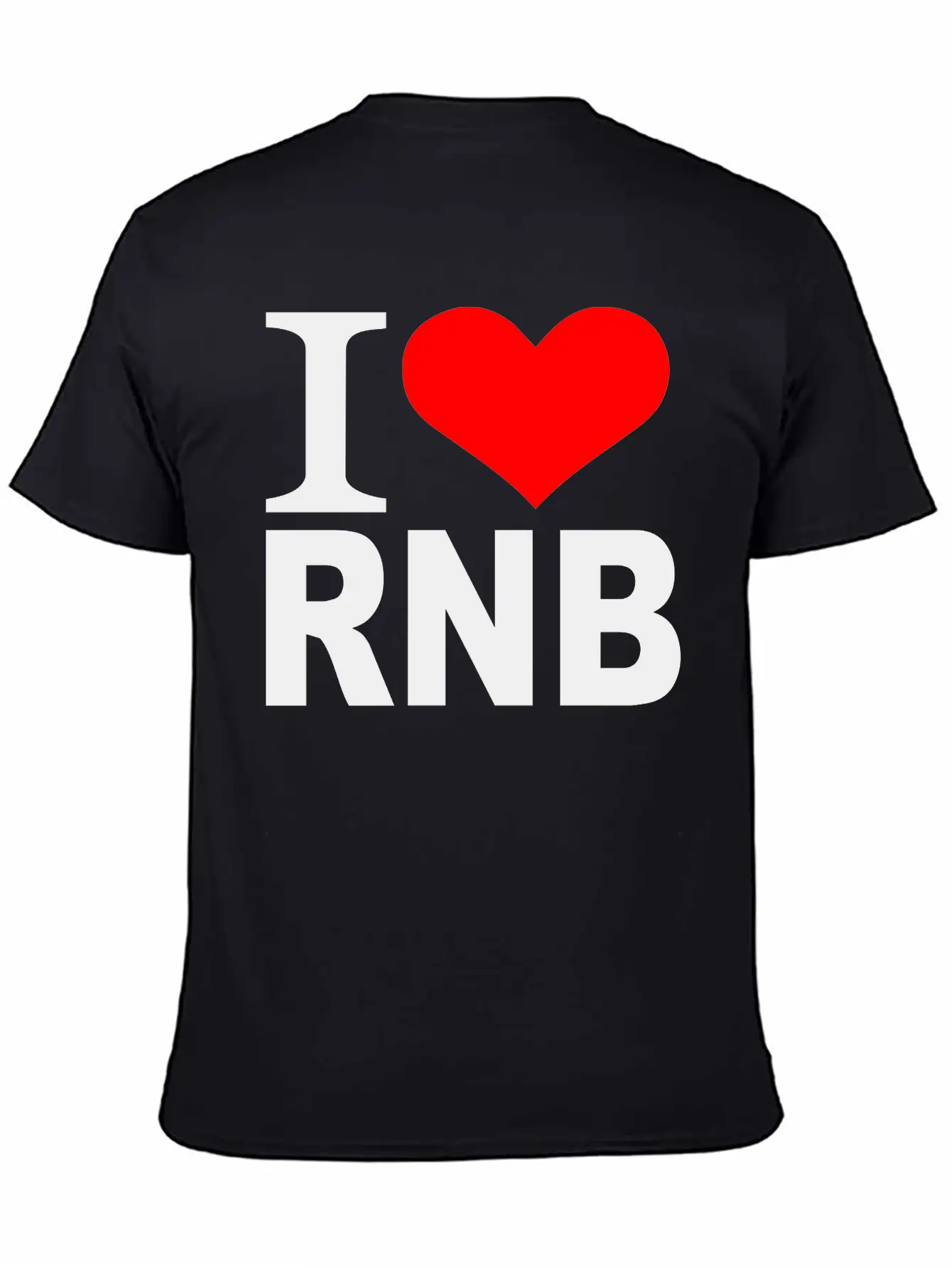I Love - Heart RnB - R & B Timeless Short Sleeve Tee – Comfy And Minimalist Design