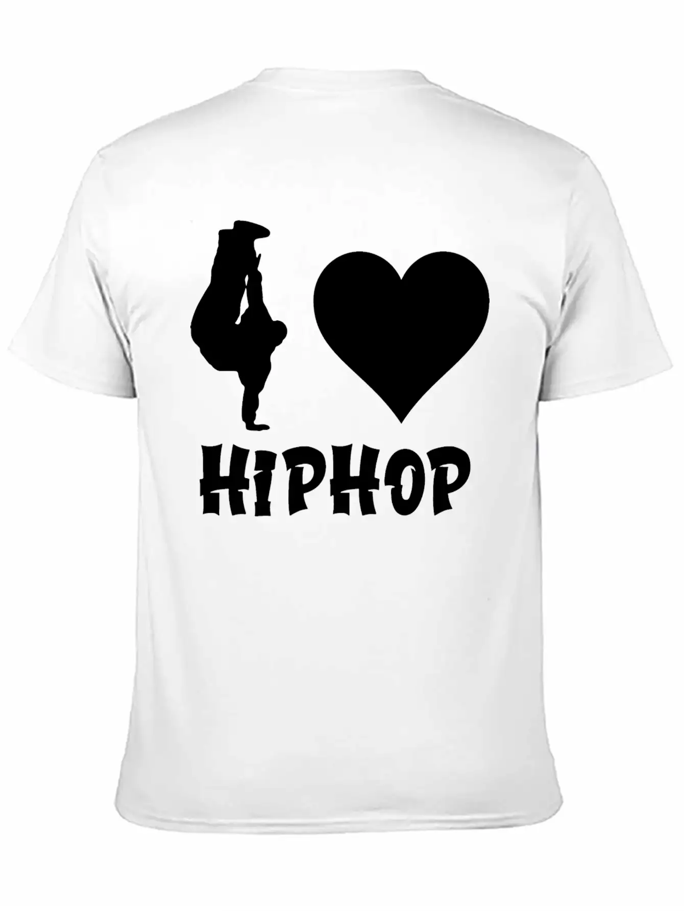 I Love Hip Hop Hiphop Unisex Short Sleeve Soft Cotton T-Shirt – Casual Everyday Wear